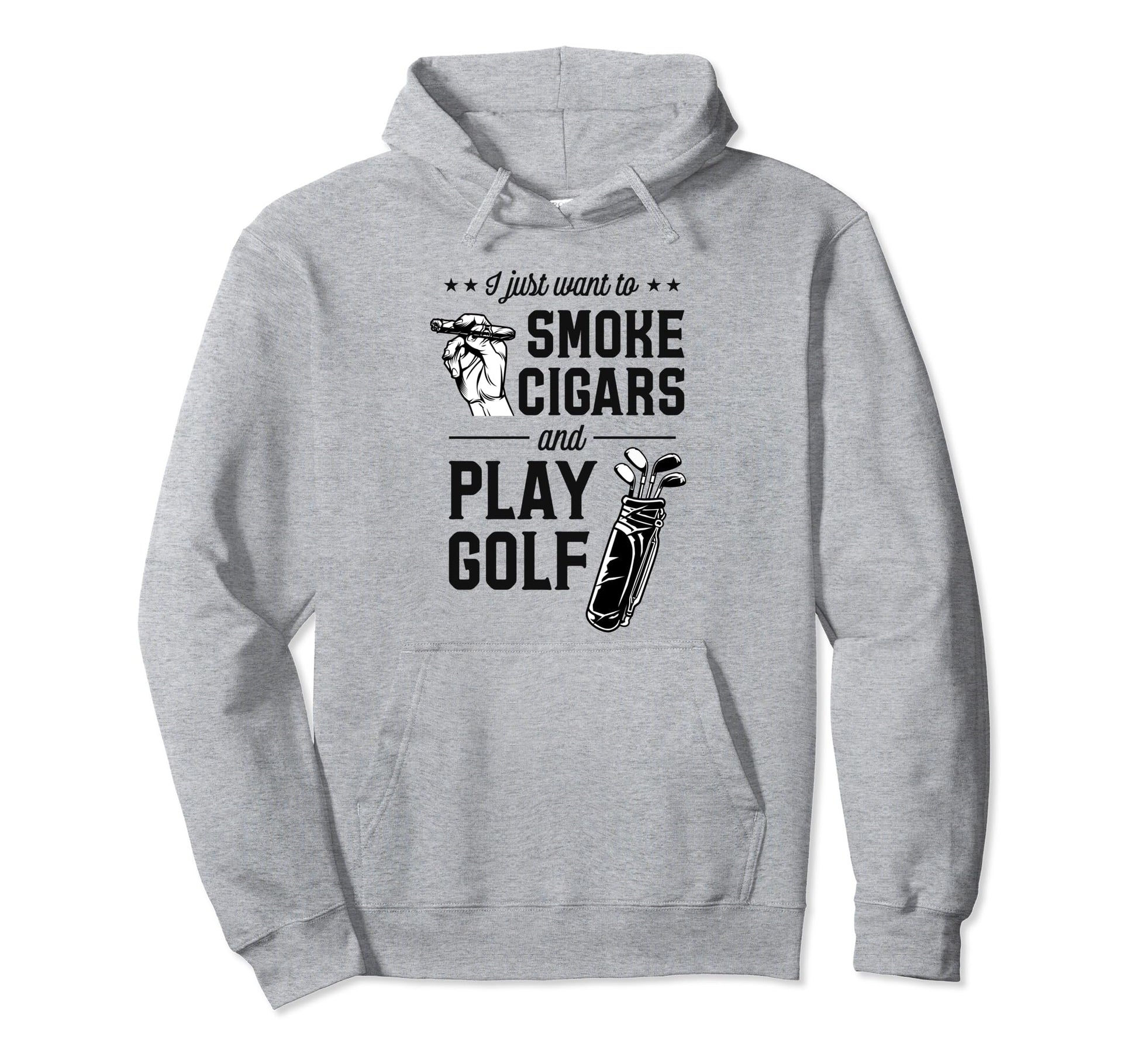 I Just Want To Smoke Cigars And Play Hoodie - Aesthetic Graphic Men Women - T-Shirt, Sweatshirt, Hoodie