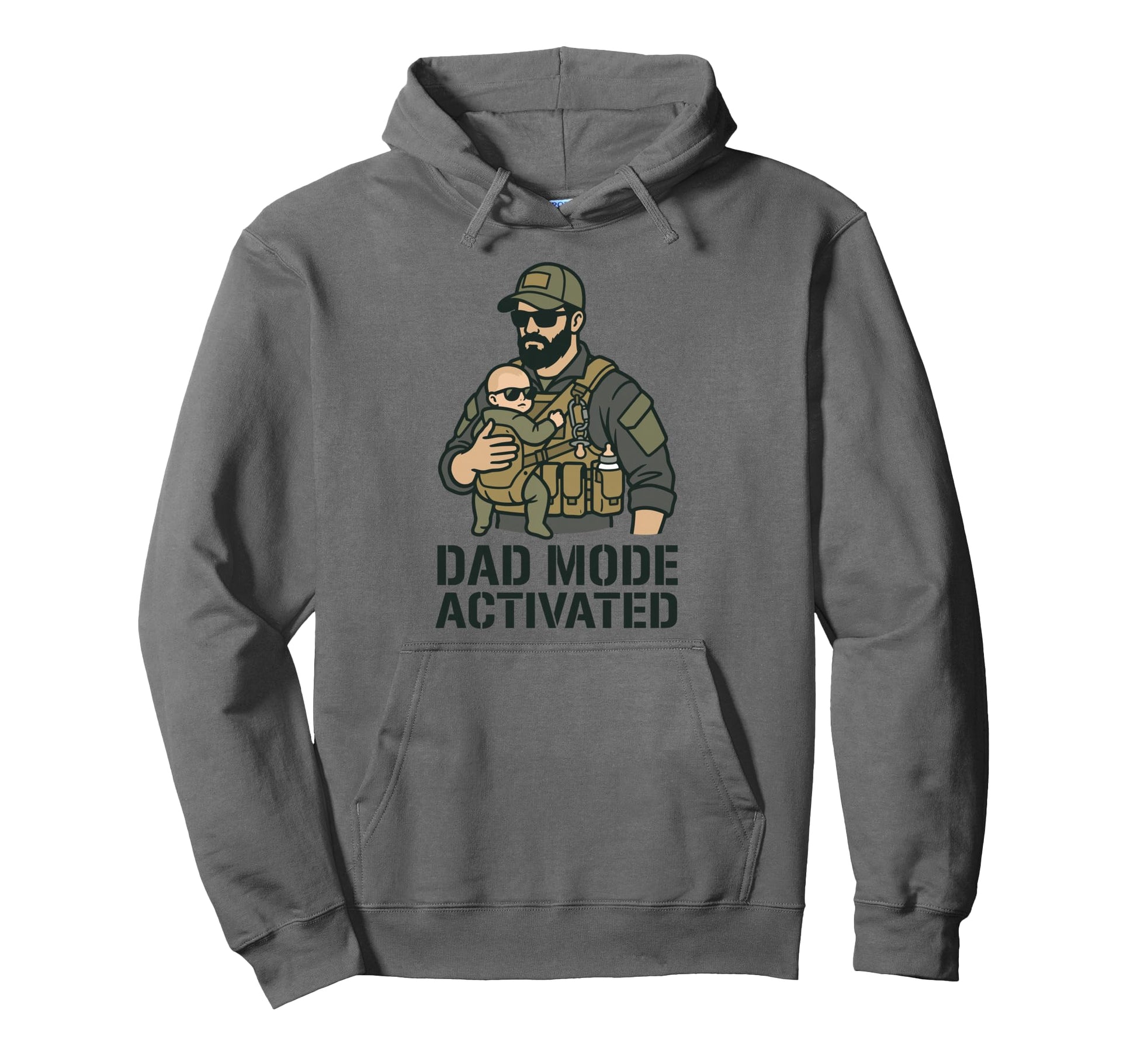 Dad Mode Activated Tactical Carrier Hoodie - Streetwear Style Men Women - T-Shirt, Sweatshirt, Hoodie