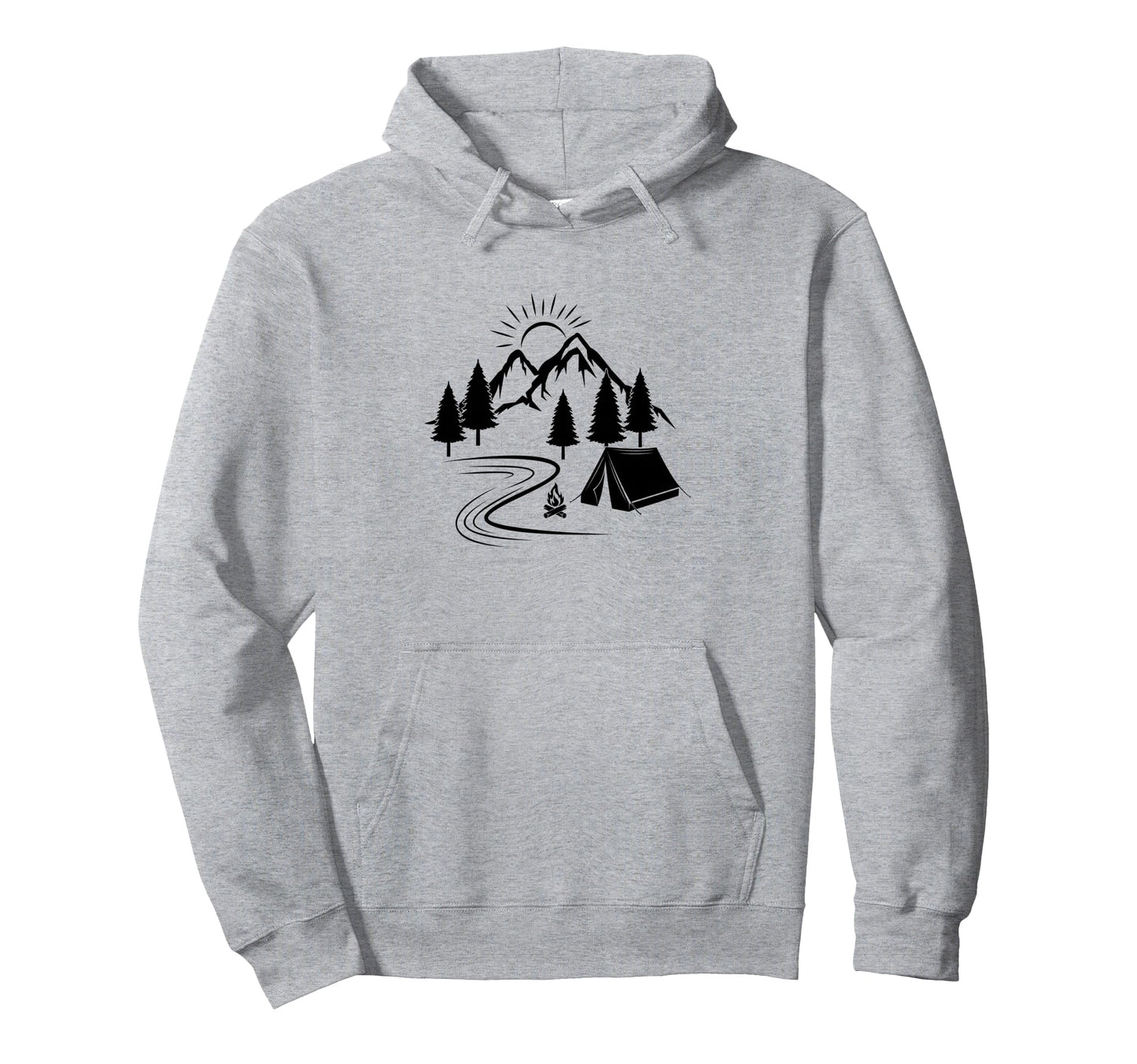 Nature Wildlife Mountains Forest Hiking Hoodie - Unique Graphic Unisex - T-Shirt, Sweatshirt, Hoodie