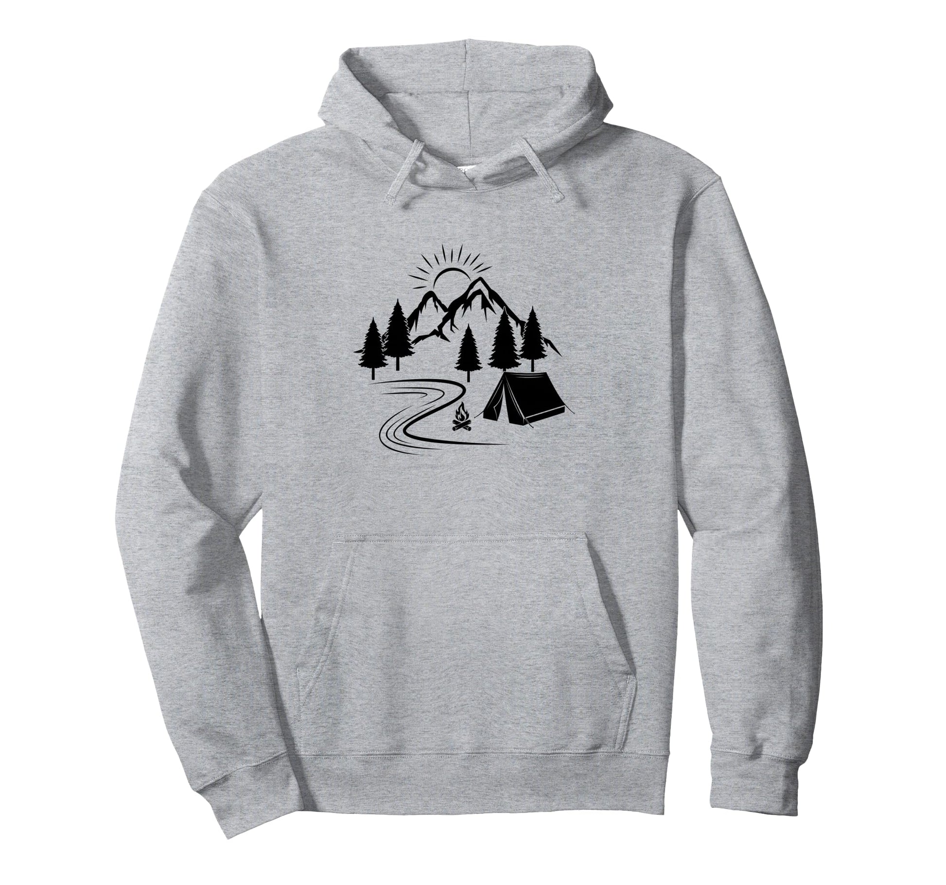 Nature Wildlife Mountains Forest Hiking Hoodie - Unique Graphic Unisex - T-Shirt, Sweatshirt, Hoodie