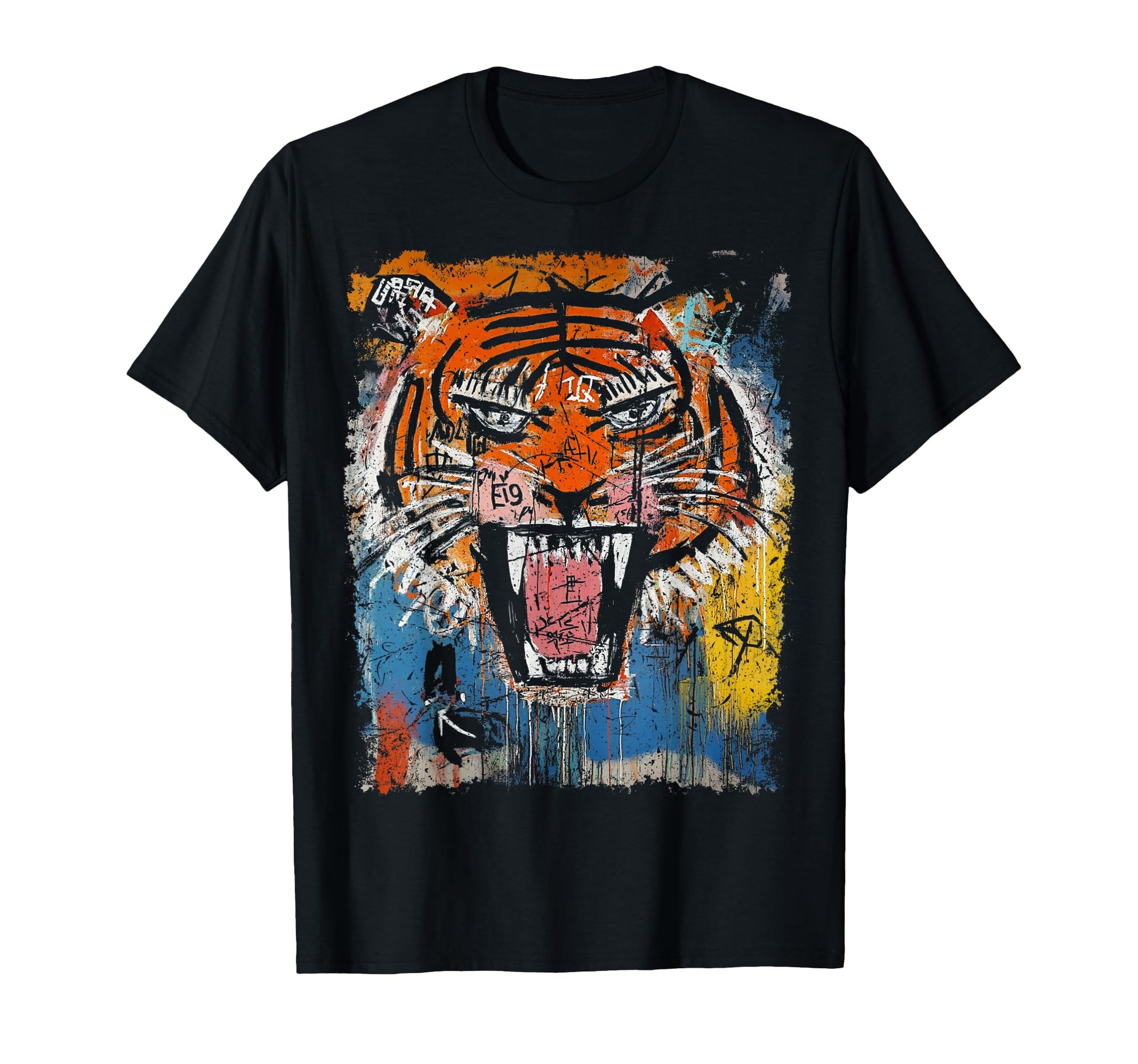 Pop Art Tiger 90S Graffiti T-Shirt - Custom Art Print Unisex - T-Shirt, Sweatshirt, Hoodie