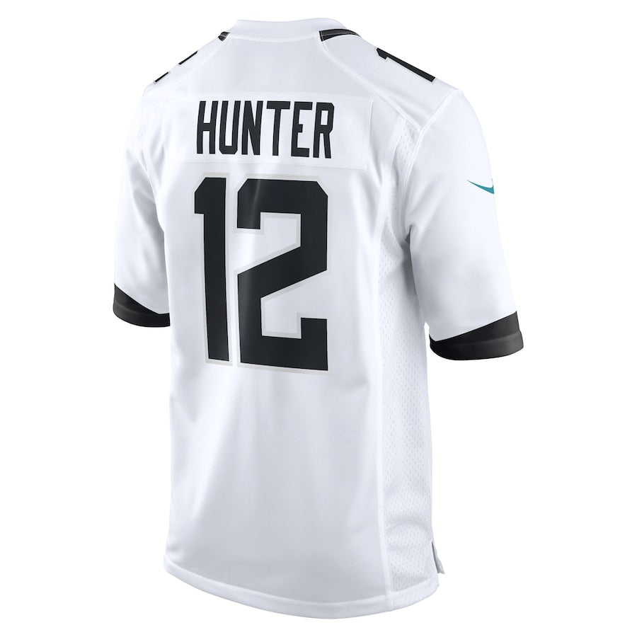 Jacksonville Jaguars Travis Hunter White 2025 NFL Draft First Round Pick Game Player Jersey football jersey product view 2