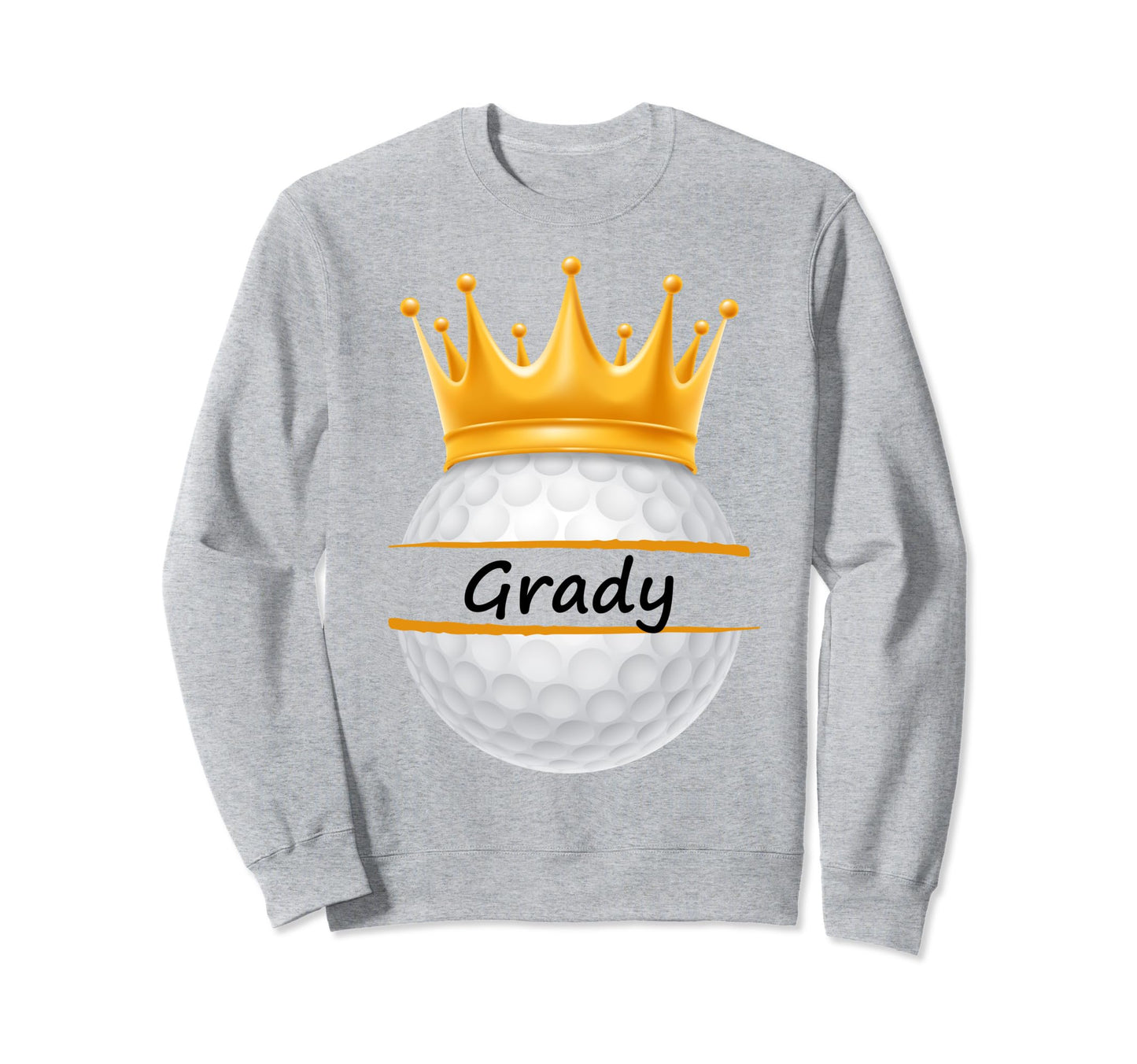 Novelty Golf Personalized Name Grady Sweatshirt - Graphic Print Unisex - T-Shirt, Sweatshirt, Hoodie