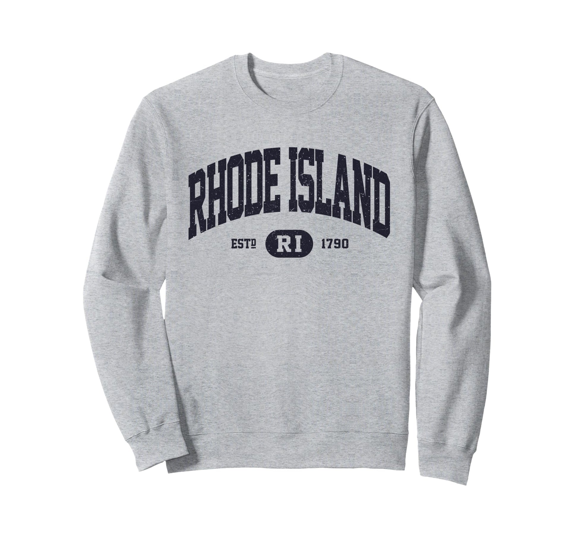 Navy Rhode Island Sweatshirt - Custom Art Print Unisex - T-Shirt, Sweatshirt, Hoodie