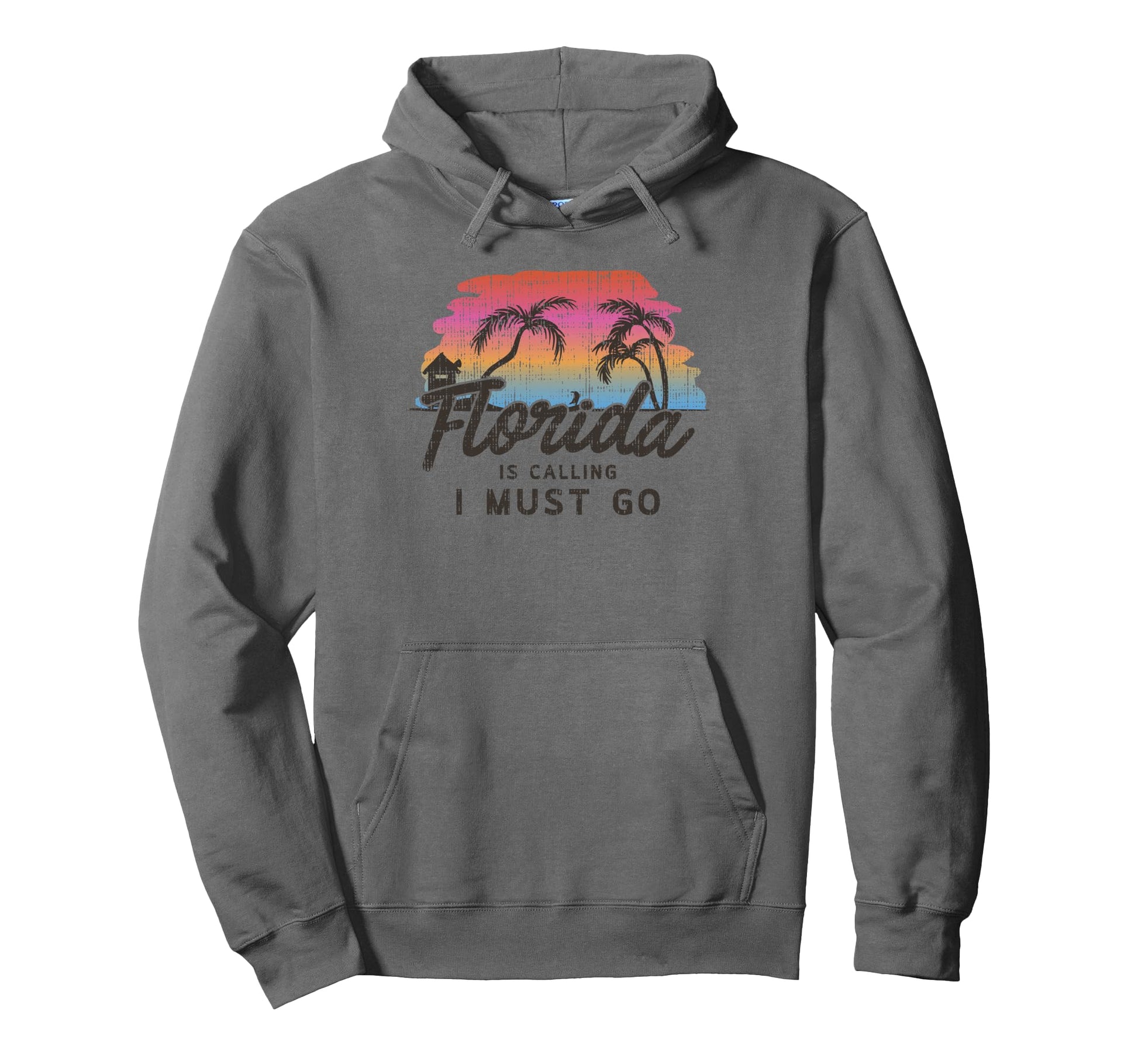 Florida Is Calling I Must Go Summer Vacation Hoodie - Graphic Print Unisex - T-Shirt, Sweatshirt, Hoodie