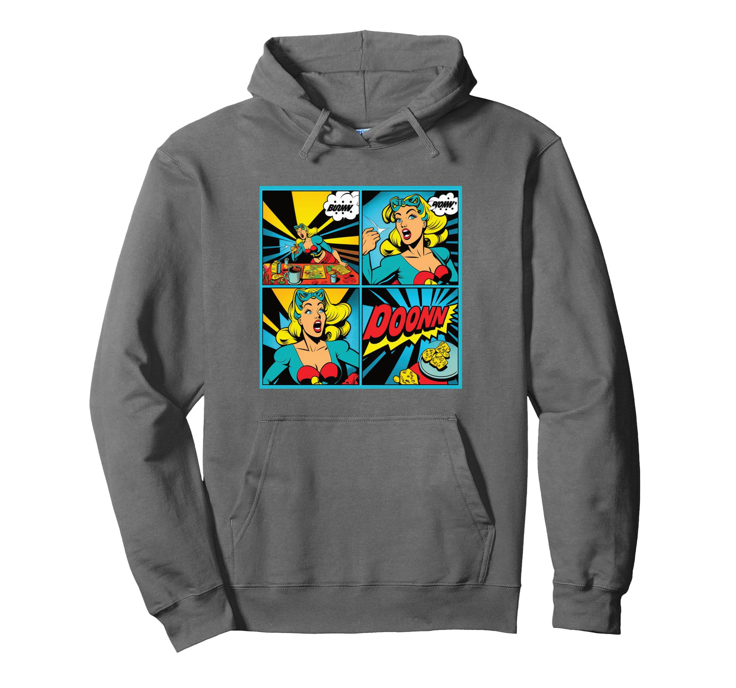 Funny Comic Pop Art Fun Cartoon Comics Manga Hoodie - Unique Graphic Unisex - T-Shirt, Sweatshirt, Hoodie