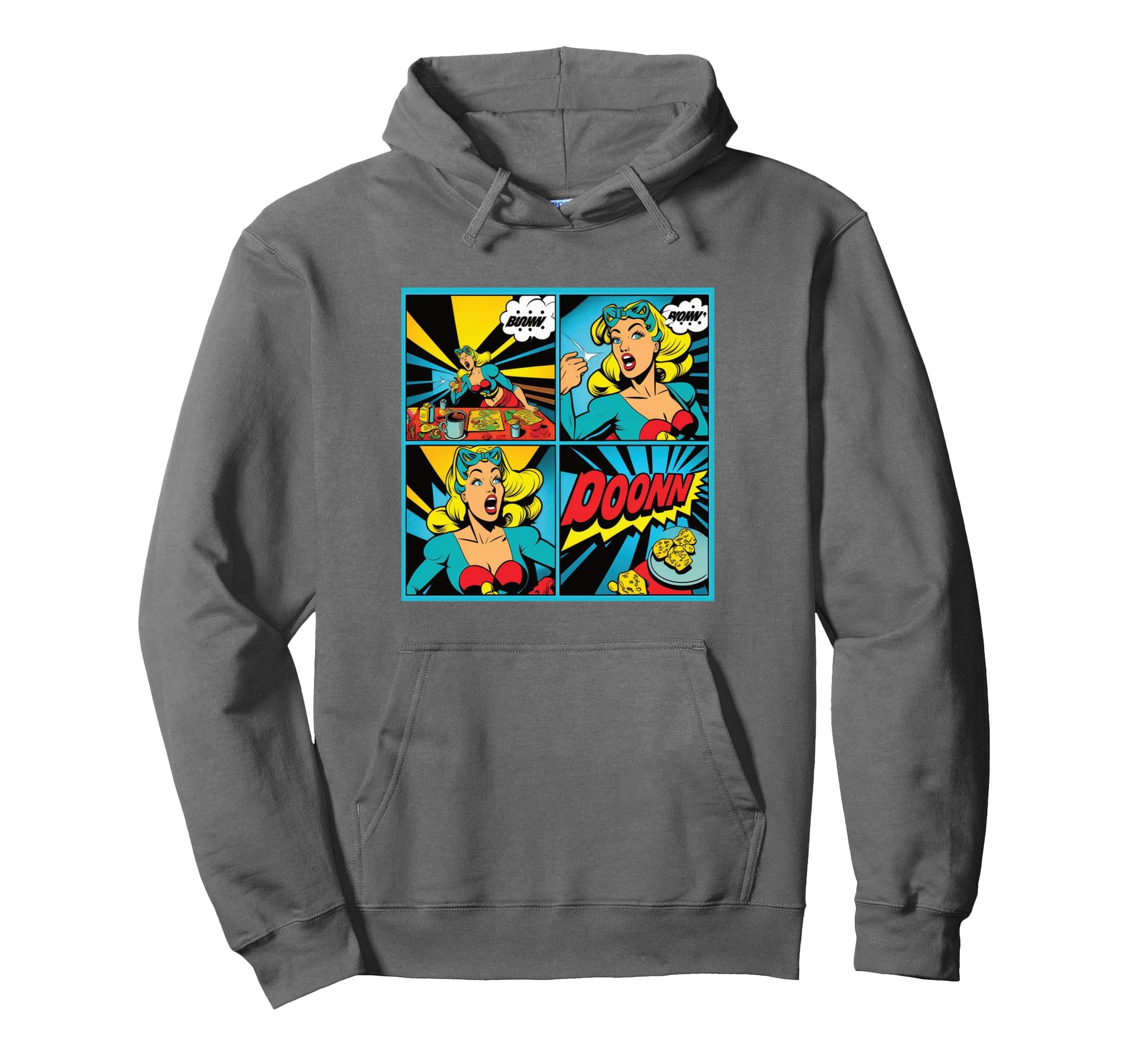 Funny Comic Pop Art Fun Cartoon Comics Manga Hoodie - Unique Graphic Unisex - T-Shirt, Sweatshirt, Hoodie