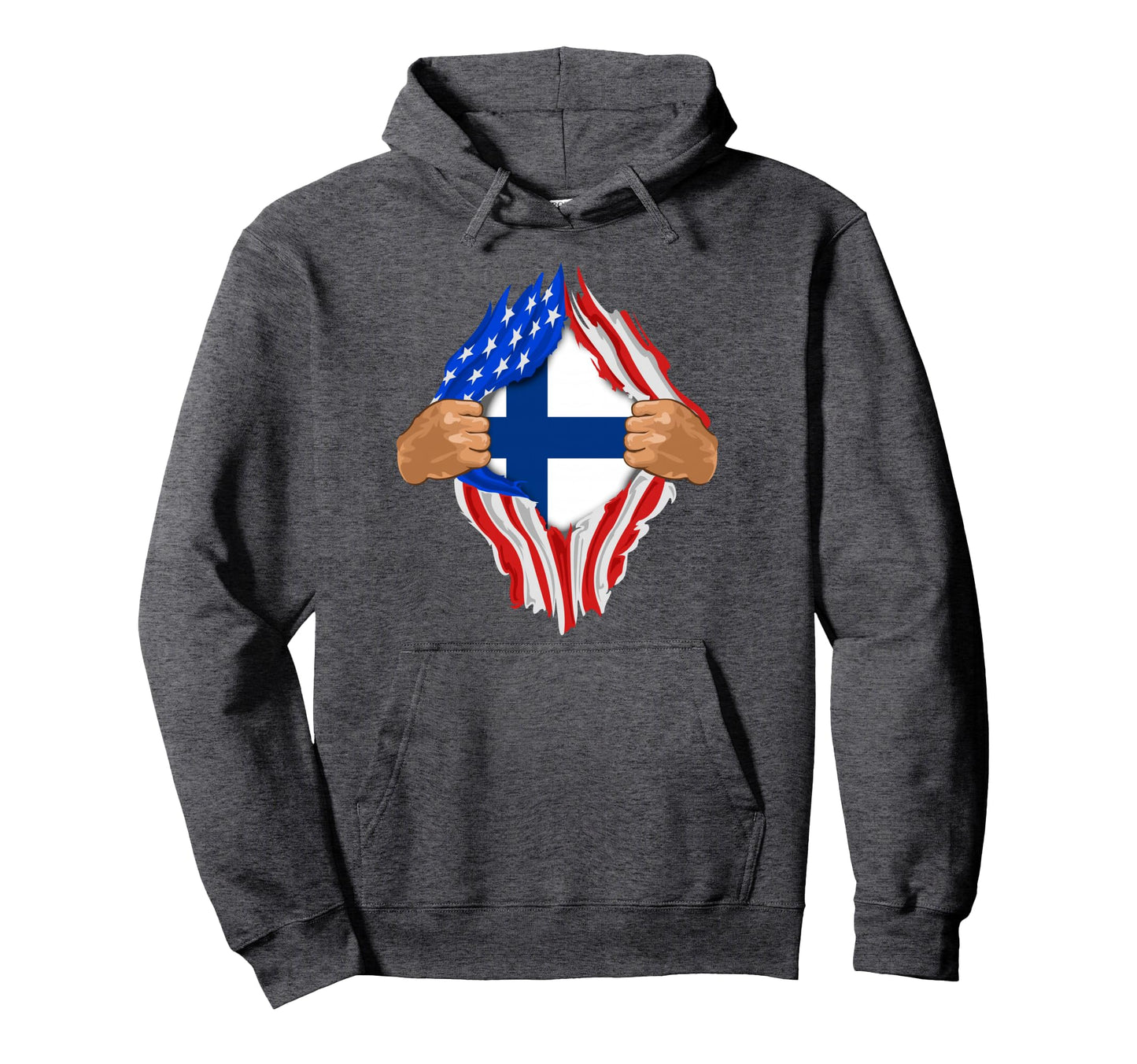 Finnish Blood Inside Me Finland Flag Gift Hoodie - Unique Graphic Men Women - T-Shirt, Sweatshirt, Hoodie