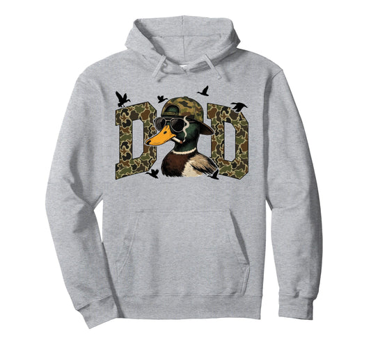 Camo Duck Hunting Dad Old Camo Dad Hoodie - Trendy Graphic Men Women - T-Shirt, Sweatshirt, Hoodie