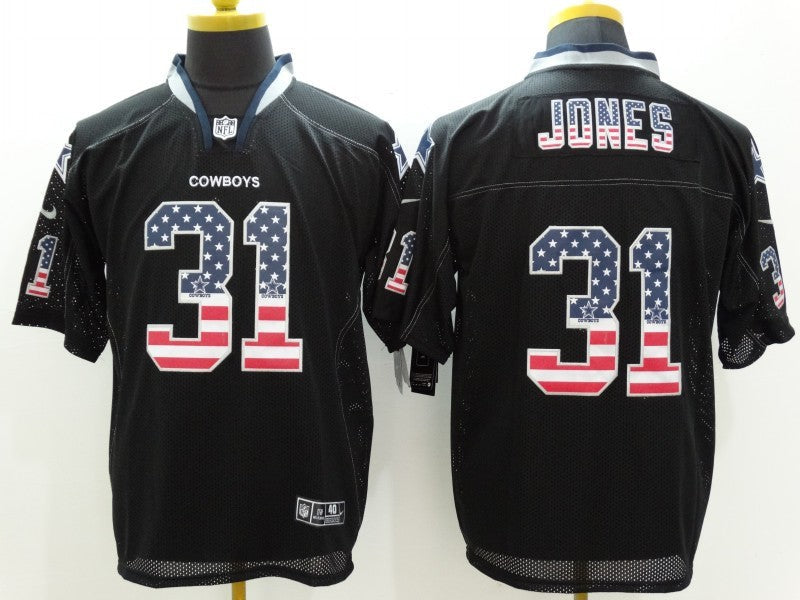 Men's Dallas Cowboys Byron Jones #31 Black Game Jersey1 football jersey product view 1