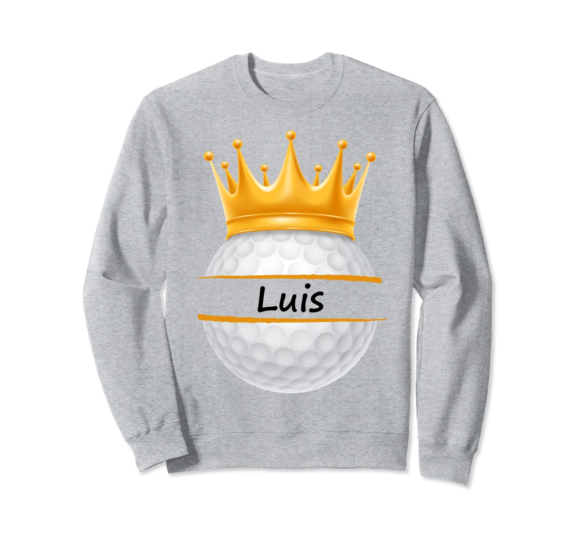 Novelty Golf Personalized Name Luis Sweatshirt - Trendy Graphic Unisex - T-Shirt, Sweatshirt, Hoodie