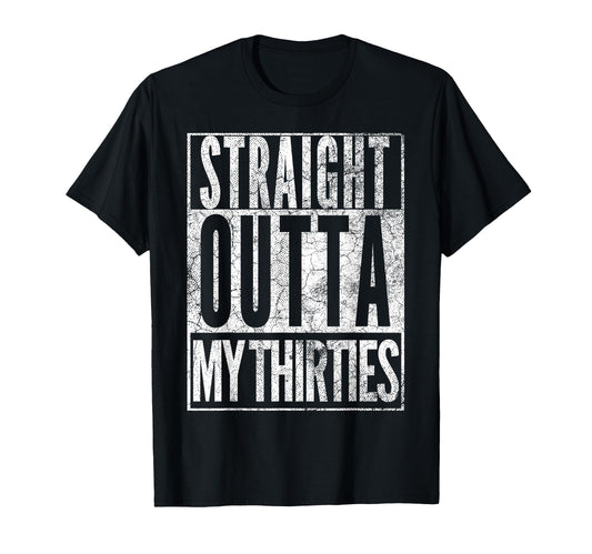 1986 Straight Outta My Thirties 40Th T-Shirt - Aesthetic Graphic Unisex - T-Shirt, Sweatshirt, Hoodie