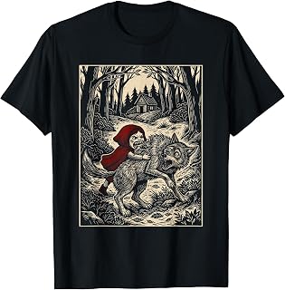 Little Red Riding Hood Humor of Inverted Stories T-Shirt Unisex T-shirt, Sweatshirt, Hoodie, Long Sleeve Tee - T-Shirt, Sweatshirt, Hoodie