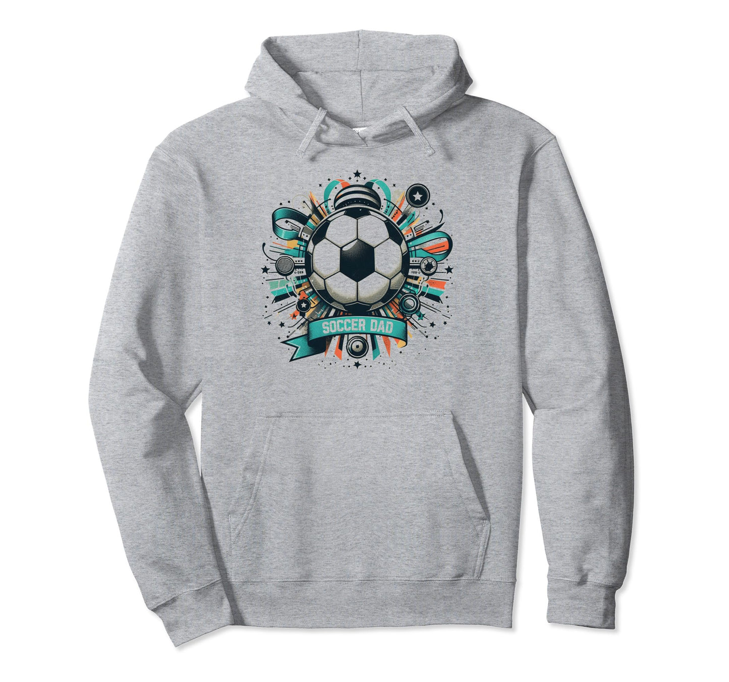 Soccer Dad Family Matching Dad Fathers Hoodie - Unique Graphic Men Women - T-Shirt, Sweatshirt, Hoodie