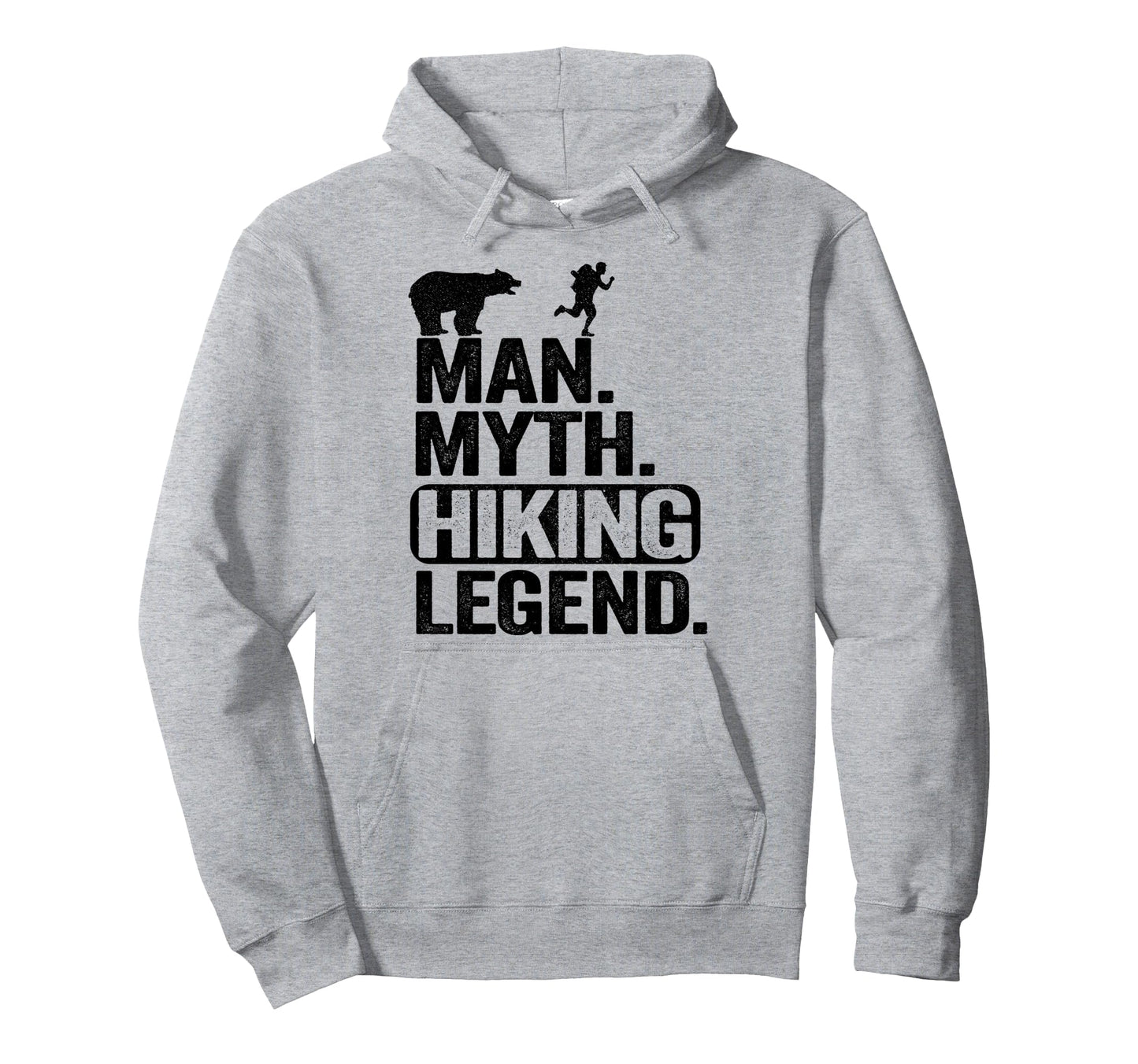 Myth Hiking Legend Hiker Grandpa Bear Joke Hoodie - Novelty Apparel Unisex - T-Shirt, Sweatshirt, Hoodie