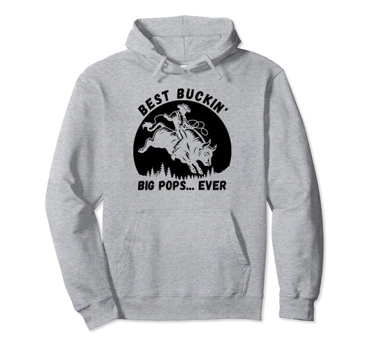 Bullriding Bucking Rodeo Fathers Day Hoodie - Trendy Graphic for Adults - T-Shirt, Sweatshirt, Hoodie