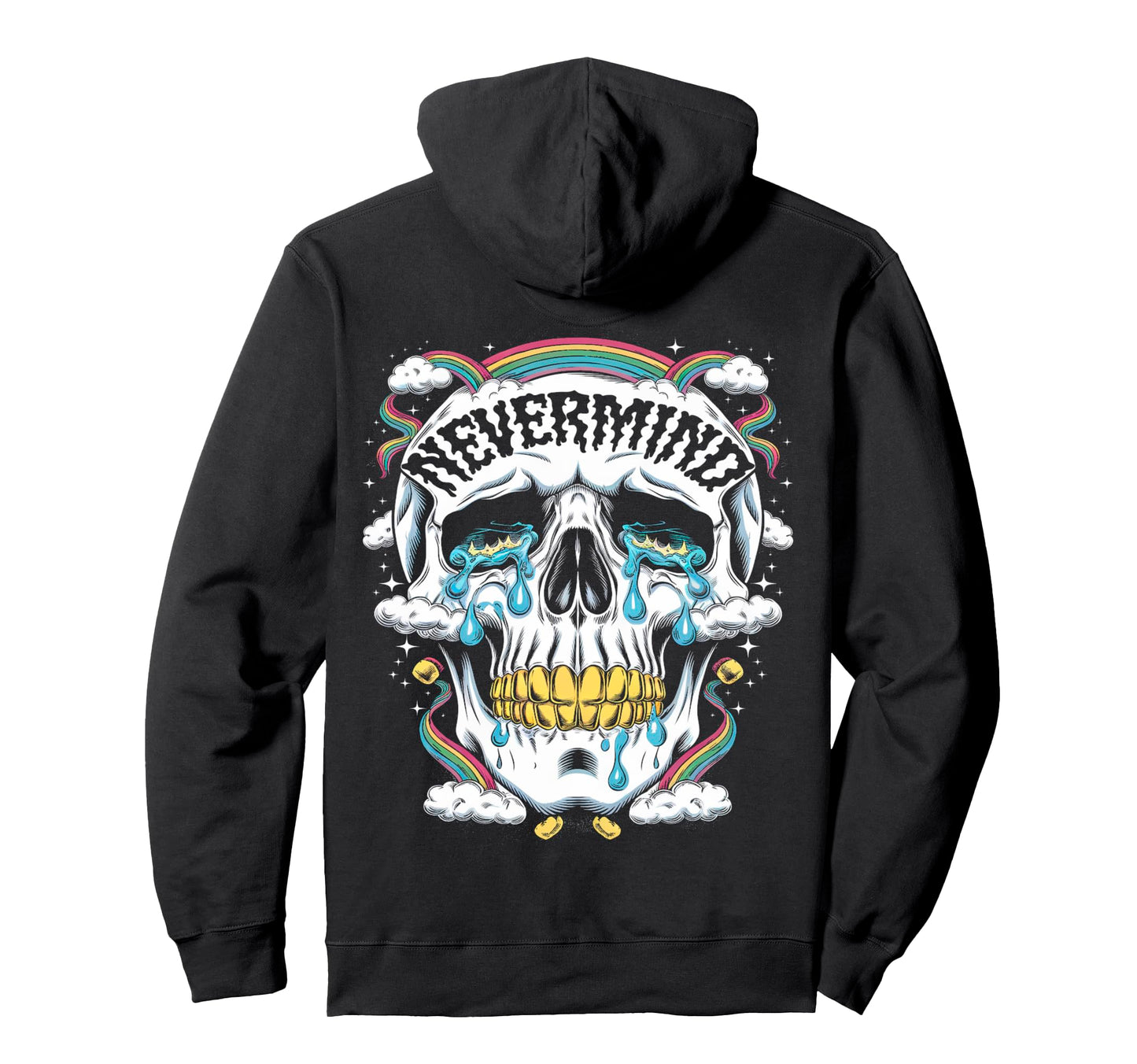 Gothic Mens Womens Tops Skeleton Meme Hoodie - Graphic Print for Adults - T-Shirt, Sweatshirt, Hoodie