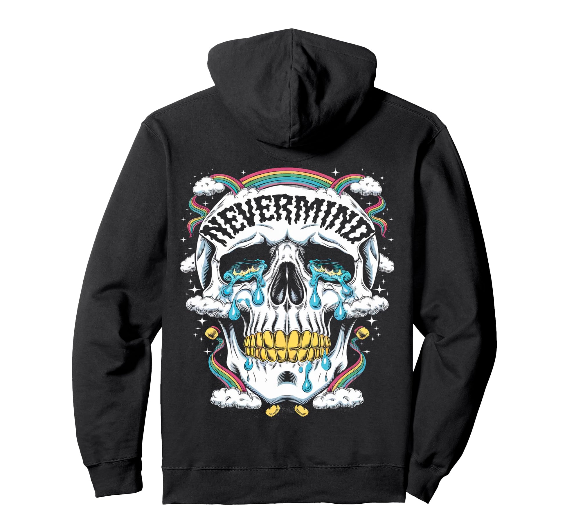 Gothic Mens Womens Tops Skeleton Meme Hoodie - Graphic Print for Adults - T-Shirt, Sweatshirt, Hoodie