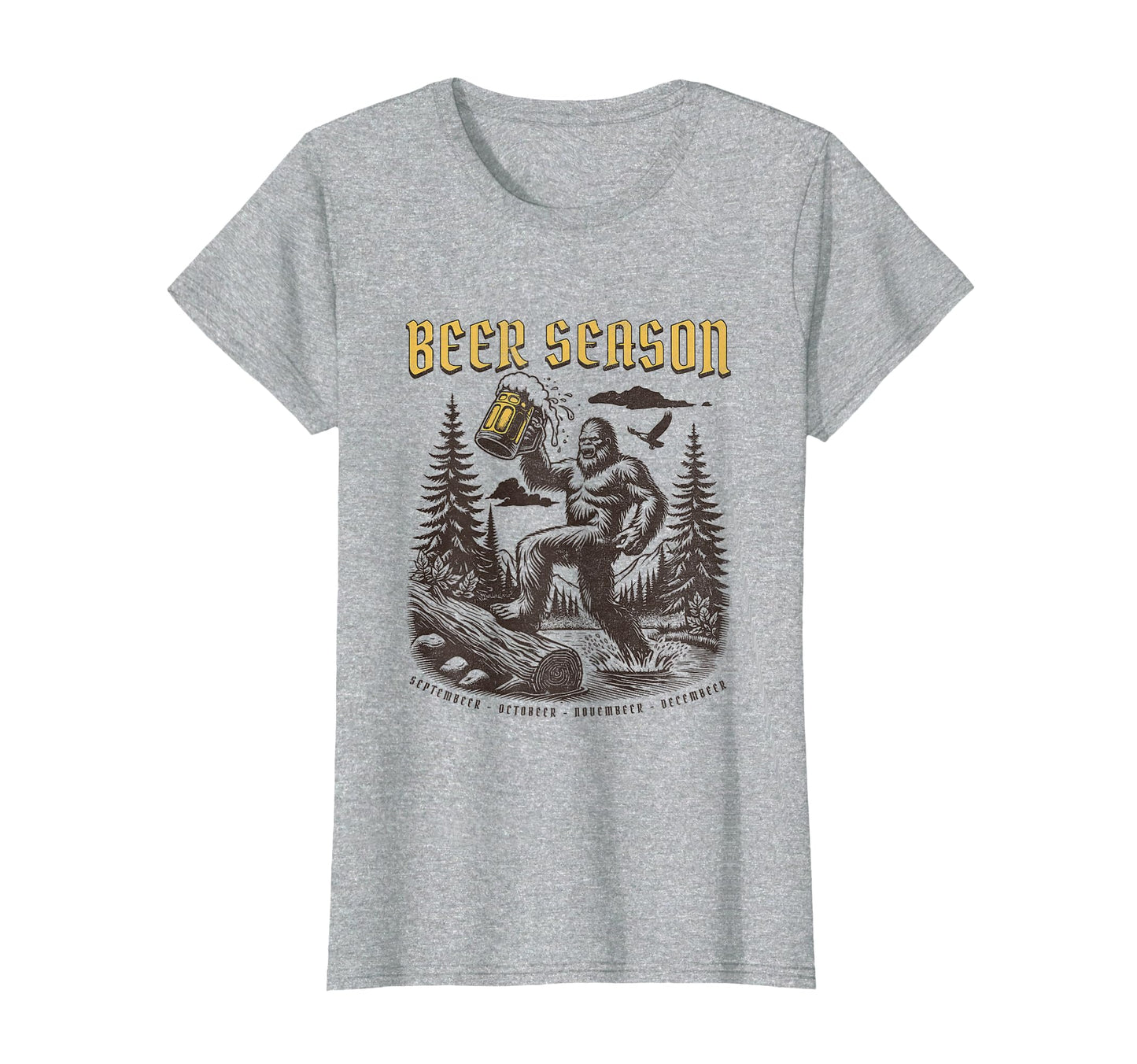 Funny Beer Funny Big Foot Sasquatch T-Shirt - Aesthetic Graphic Unisex - T-Shirt, Sweatshirt, Hoodie