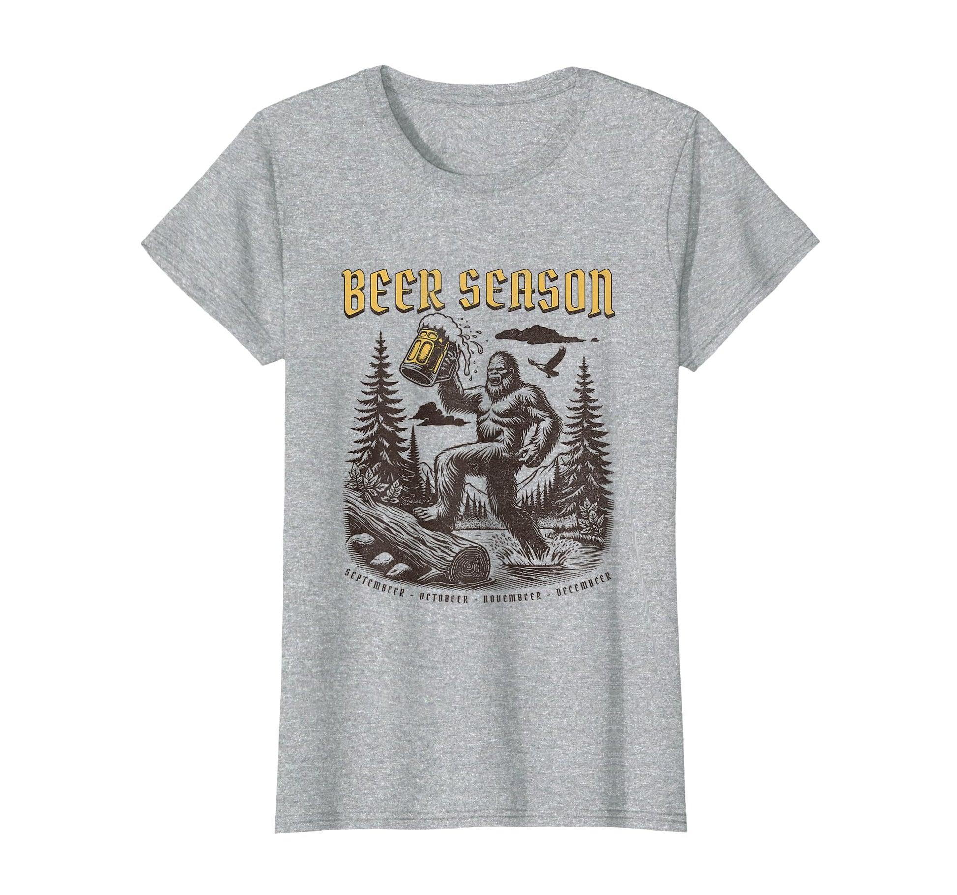 Funny Beer Funny Big Foot Sasquatch T-Shirt - Aesthetic Graphic Unisex - T-Shirt, Sweatshirt, Hoodie