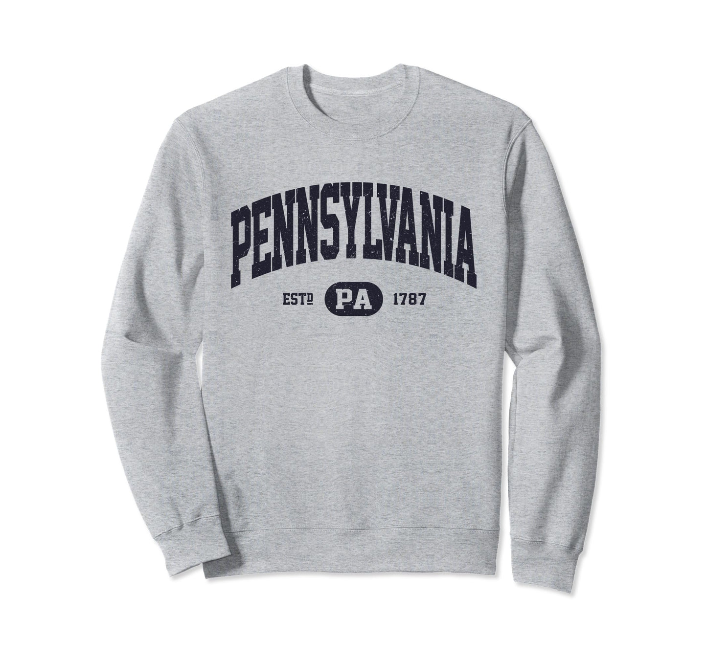 Navy Pennsylvania Sweatshirt - Trendy Graphic Unisex - T-Shirt, Sweatshirt, Hoodie