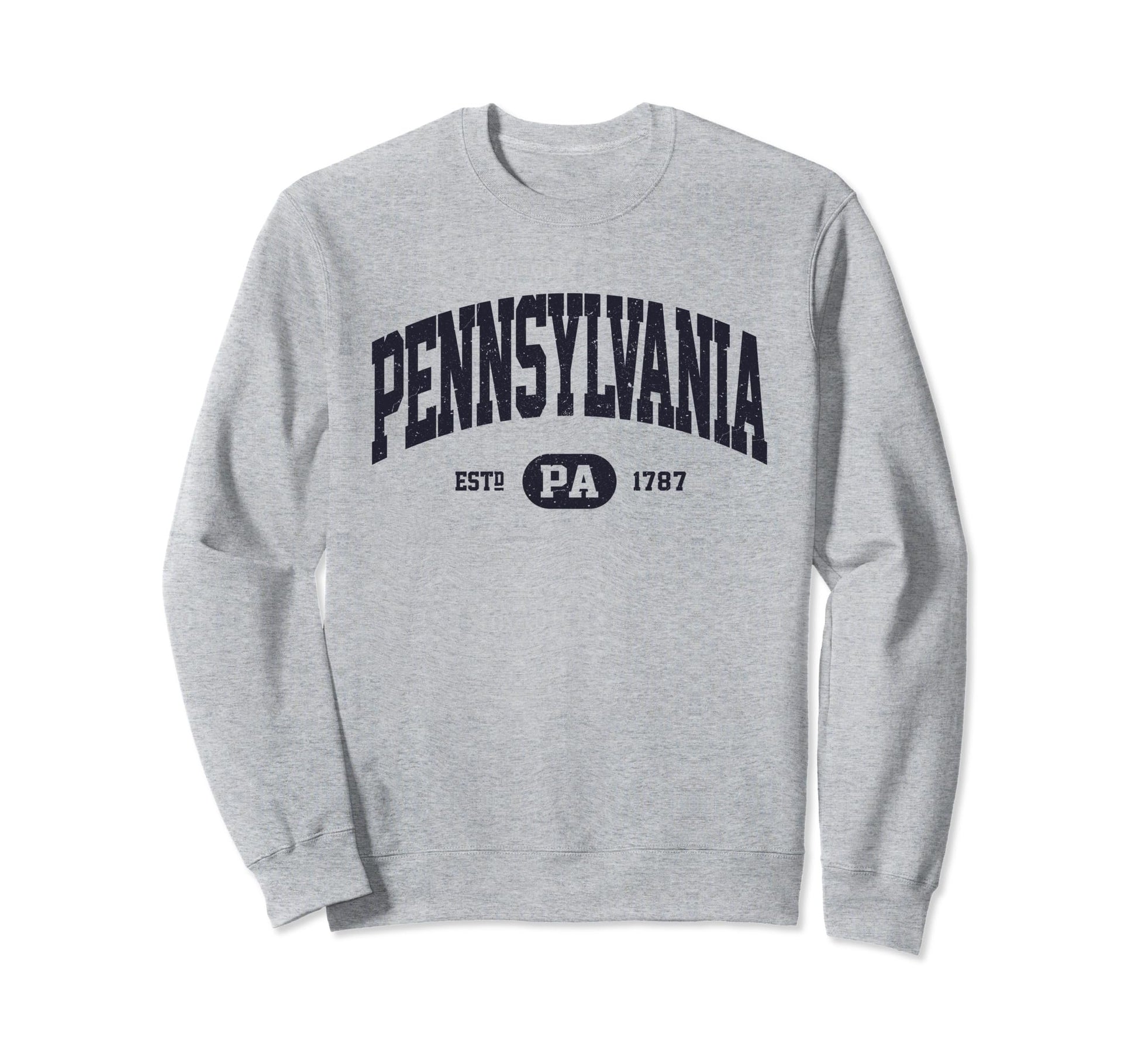 Navy Pennsylvania Sweatshirt - Trendy Graphic Unisex - T-Shirt, Sweatshirt, Hoodie