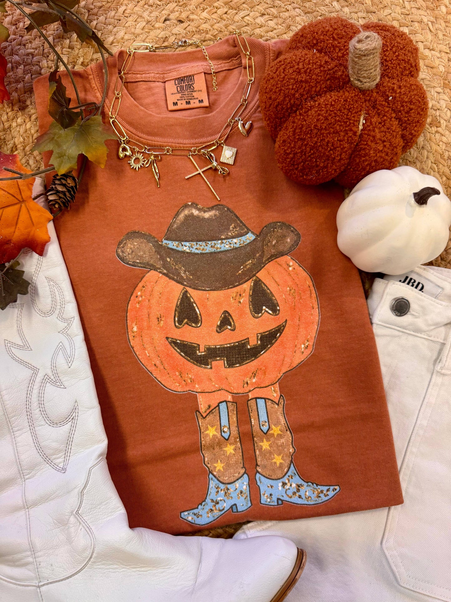 Western Pumpkin Tee Unisex T-shirt, Sweatshirt, Hoodie, Long Sleeve Tee - T-Shirt, Sweatshirt, Hoodie