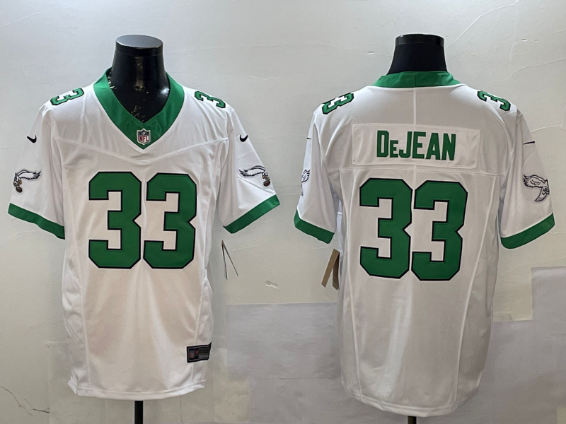 Men's Philadelphia Eagles Cooper DeJean White Game Jersey football jersey product view 1
