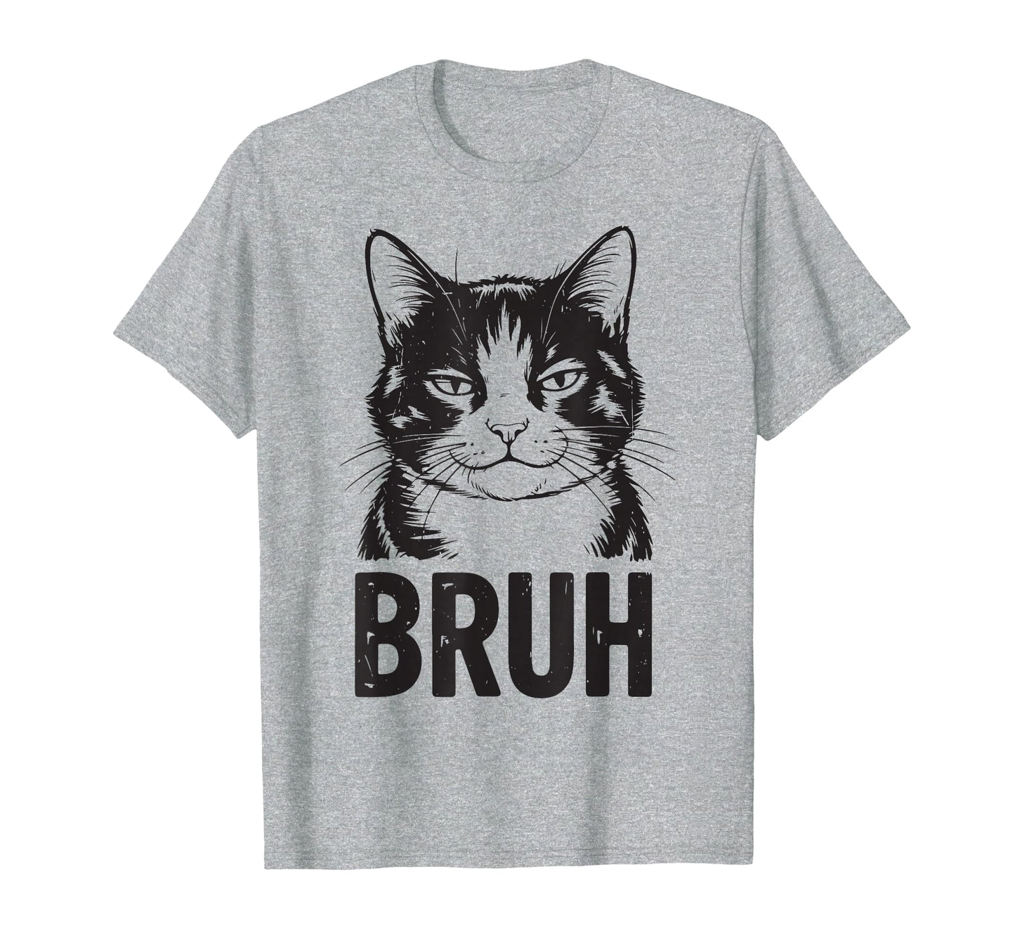 Meme Bruh Funny Tuxedo Cat Teen Mom Dad T-Shirt - Unique Graphic Men Women - T-Shirt, Sweatshirt, Hoodie