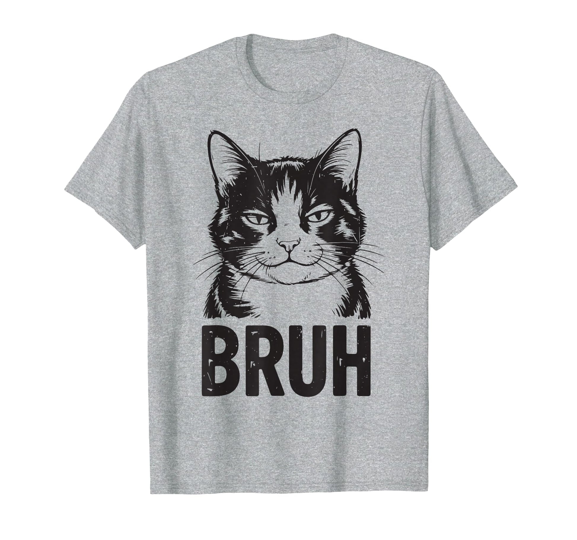 Meme Bruh Funny Tuxedo Cat Teen Mom Dad T-Shirt - Unique Graphic Men Women - T-Shirt, Sweatshirt, Hoodie