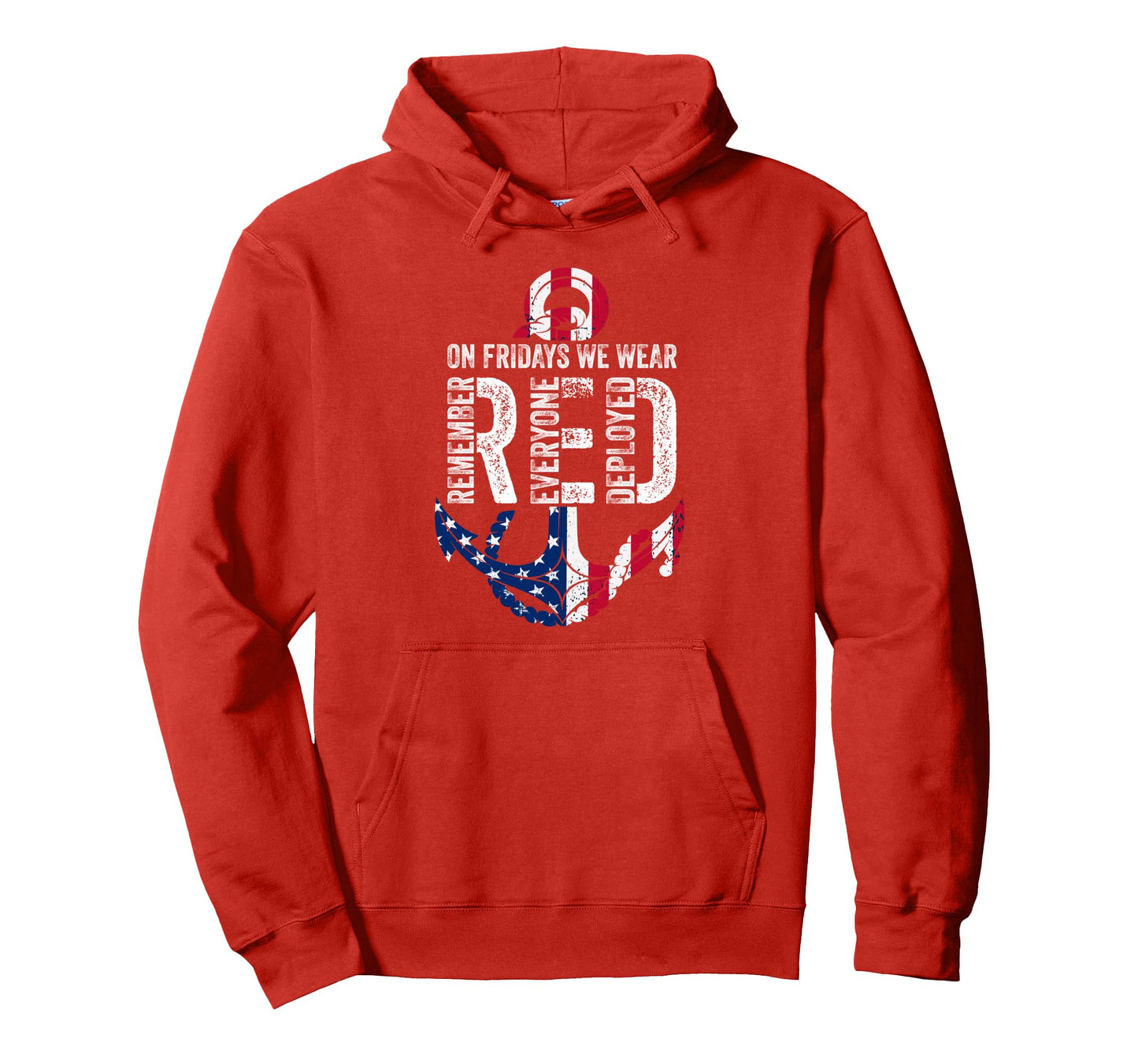 Fridays We Wear Red Remember Hoodie - Casual Everyday Wear Men Women - T-Shirt, Sweatshirt, Hoodie