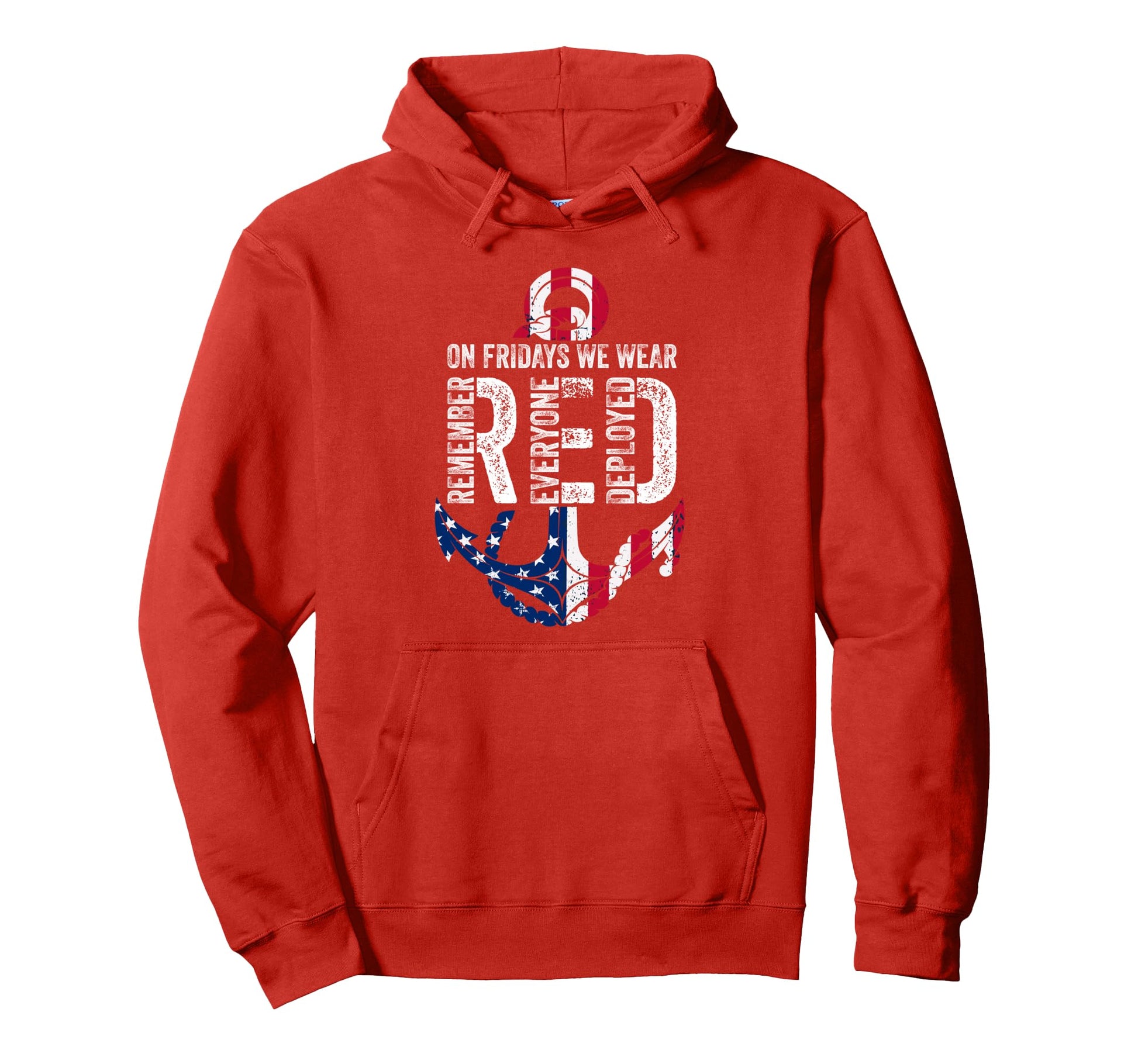 Fridays We Wear Red Remember Hoodie - Casual Everyday Wear Men Women - T-Shirt, Sweatshirt, Hoodie