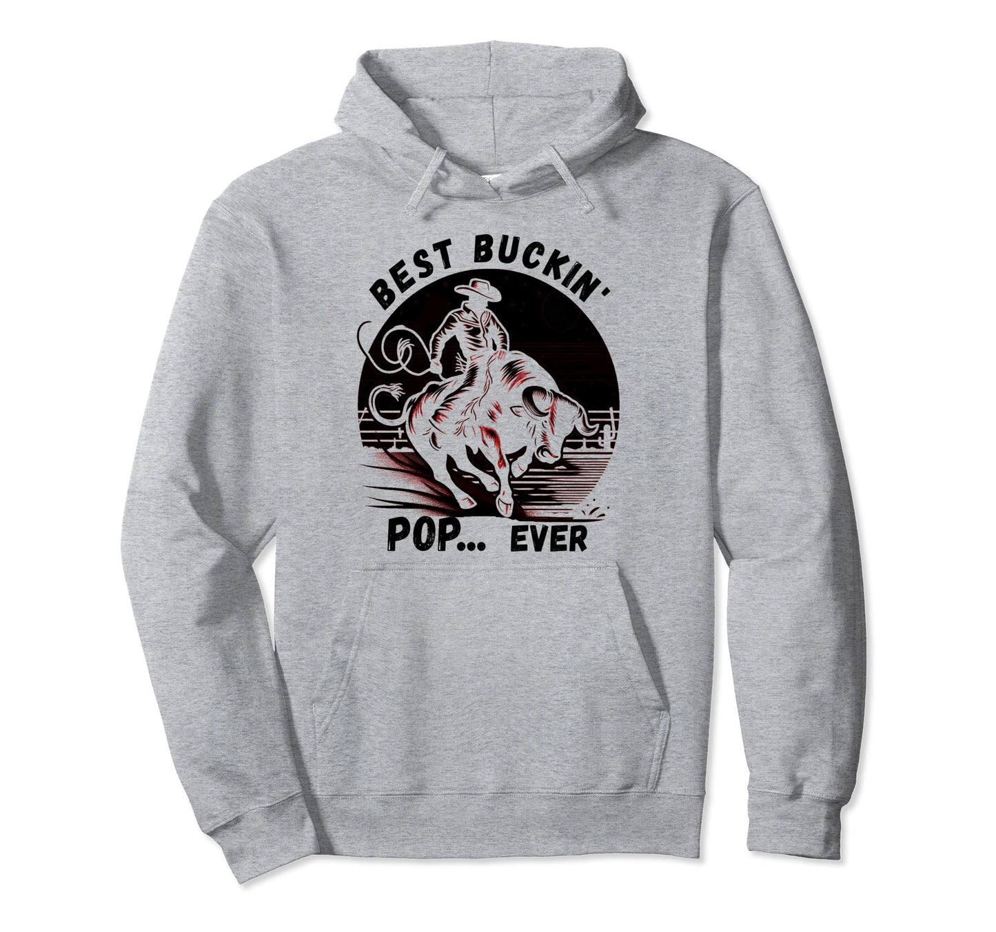 Bullriding Bucking Rodeo Fathers Day Hoodie - Aesthetic Graphic Men Women - T-Shirt, Sweatshirt, Hoodie