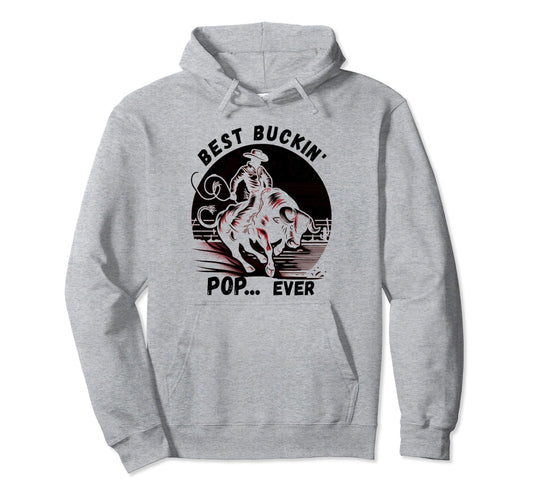 Bullriding Bucking Rodeo Fathers Day Hoodie - Aesthetic Graphic Men Women - T-Shirt, Sweatshirt, Hoodie