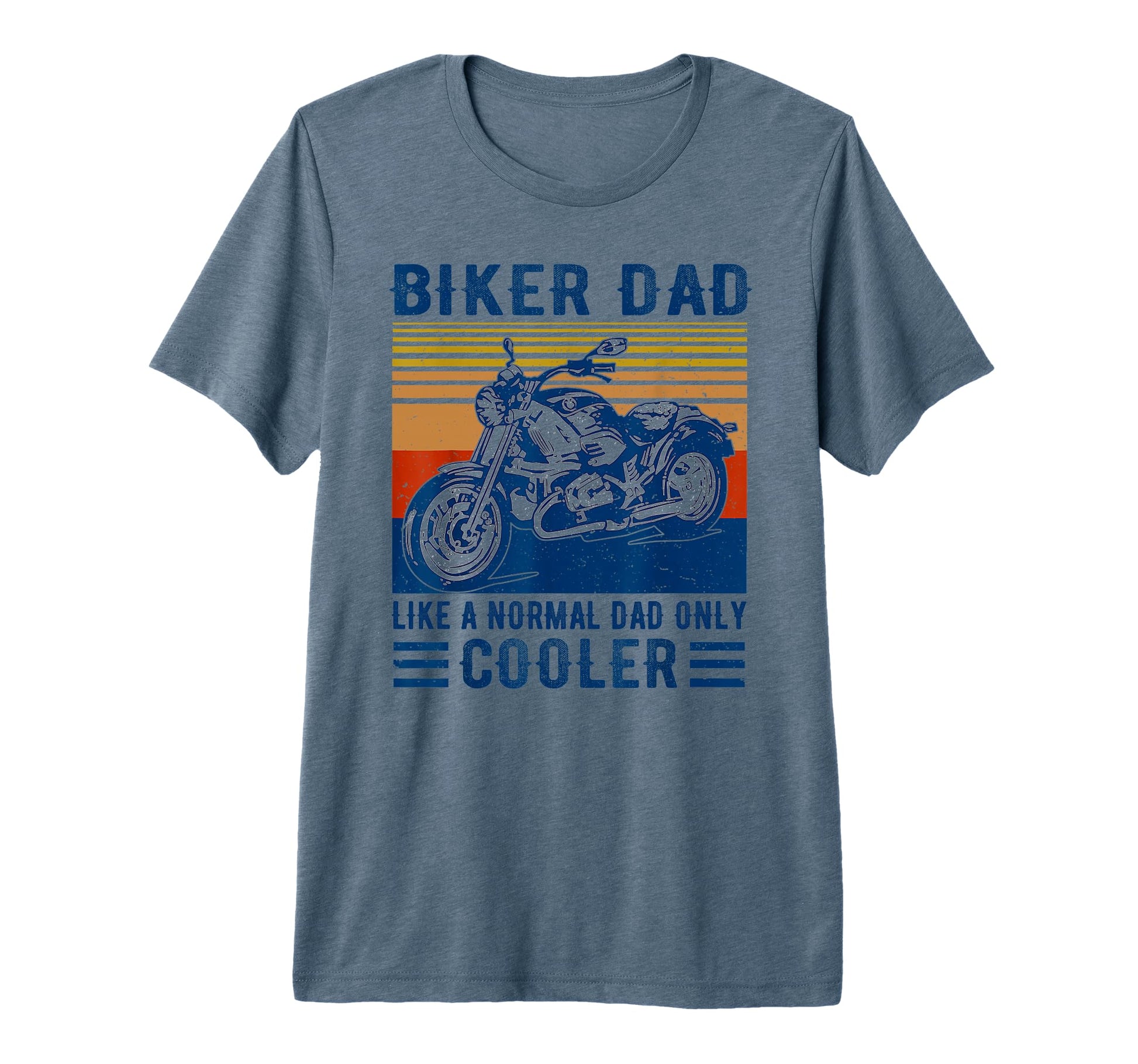 Mens Biker Dad Like Normal Dad Only Cooler T-Shirt - Trendy Graphic Unisex - T-Shirt, Sweatshirt, Hoodie
