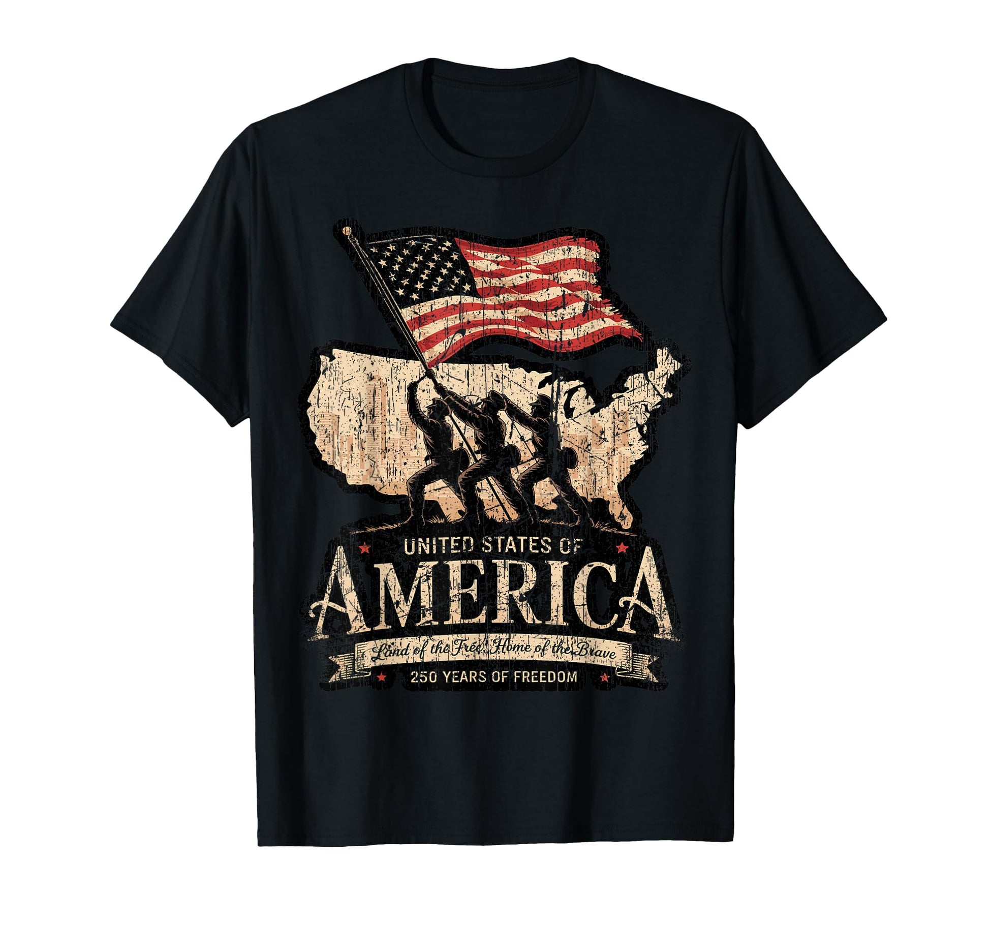 250 Year American Anniversary Usa T-Shirt - Aesthetic Graphic for Adults - T-Shirt, Sweatshirt, Hoodie