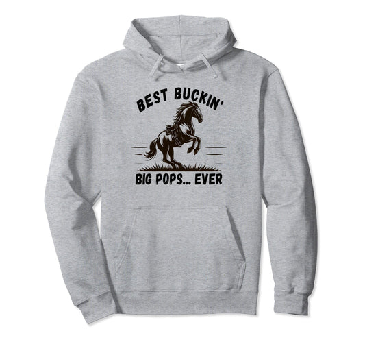 Bronco Horse Riding Rodeo Fathers Day Hoodie - Custom Art Print for Adults - T-Shirt, Sweatshirt, Hoodie