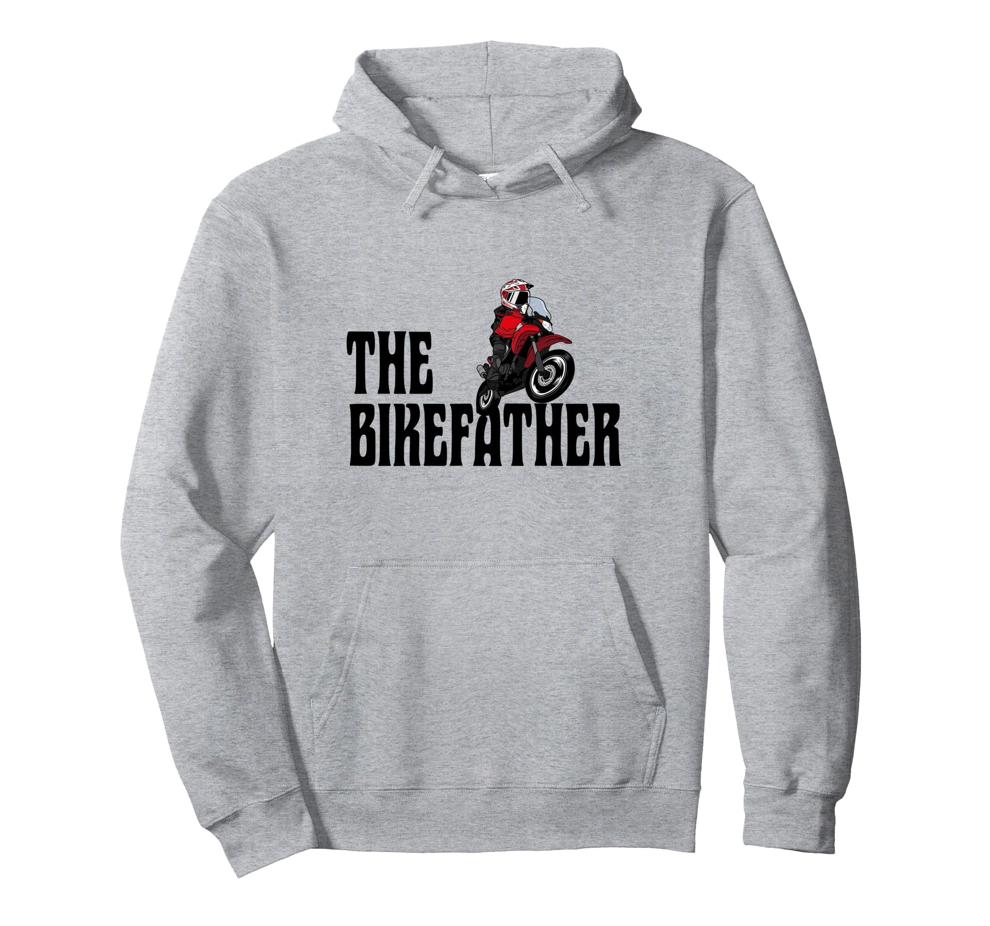 Biker Biker Dad Bikefather Funny Motorcycle Hoodie - Unique Graphic Unisex - T-Shirt, Sweatshirt, Hoodie