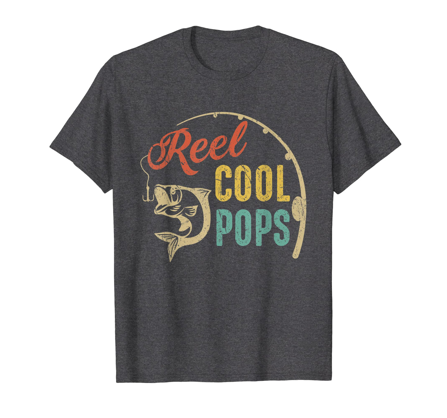 Mens Funny Fathers Day Fishing Reel Pops T-Shirt - Trendy Graphic Men Women - T-Shirt, Sweatshirt, Hoodie