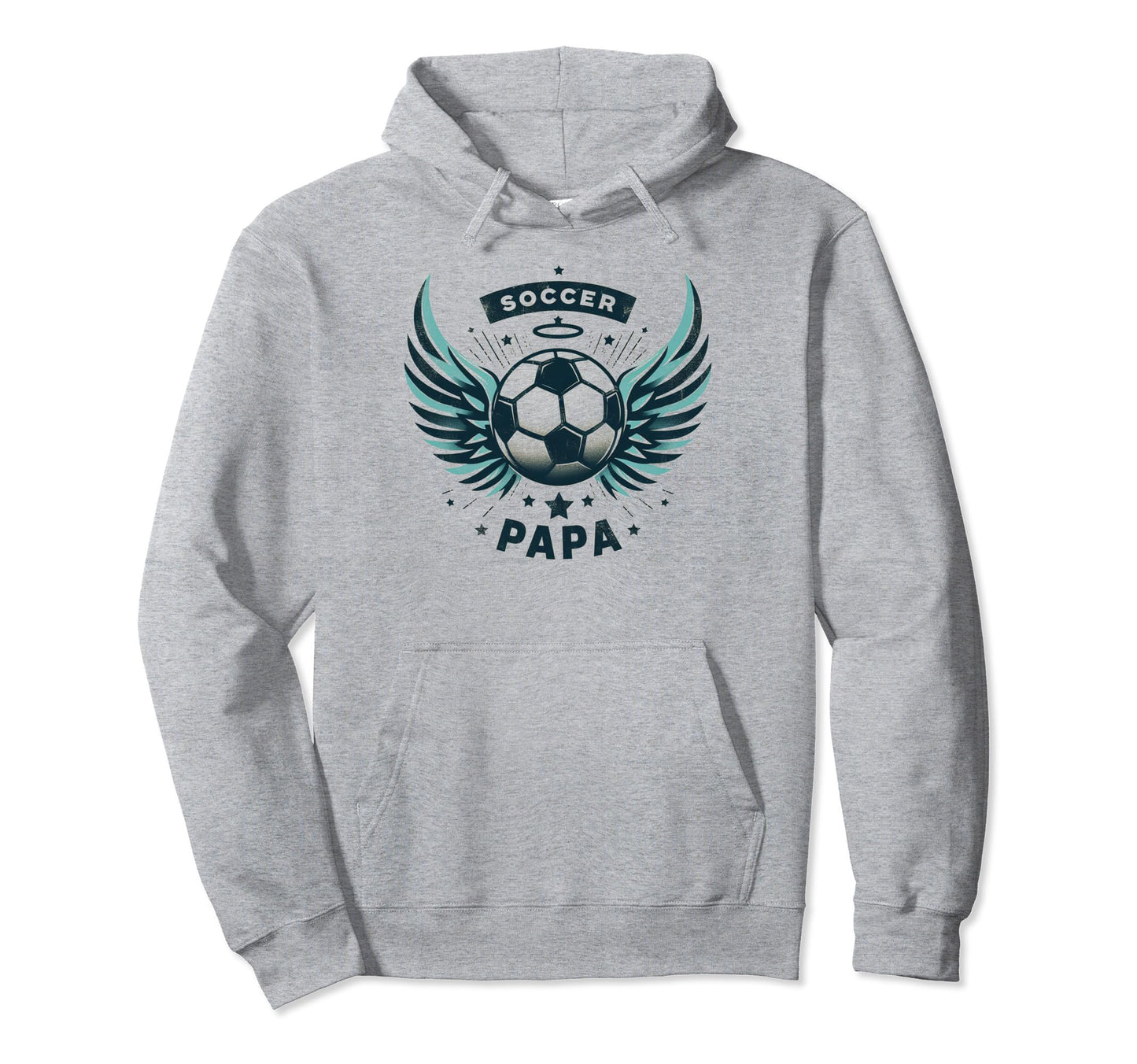 Soccer Papa Family Matching Dad Fathers Day Hoodie - Trendy Graphic Unisex - T-Shirt, Sweatshirt, Hoodie