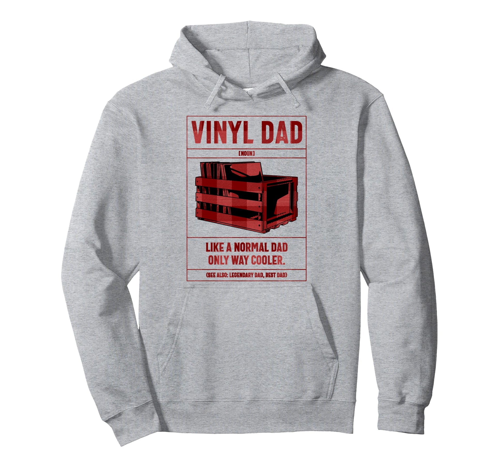Vinyl Dad Definition Like Normal Dad Hoodie - Trendy Graphic for Adults - T-Shirt, Sweatshirt, Hoodie