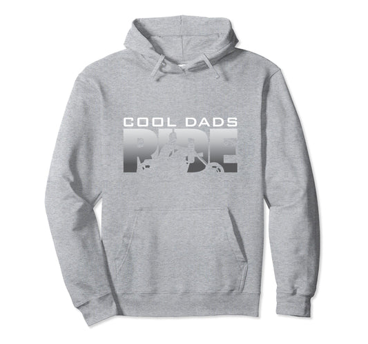Biker Motorcycle Dads Ride Hoodie - Minimalist Print for Adults - T-Shirt, Sweatshirt, Hoodie