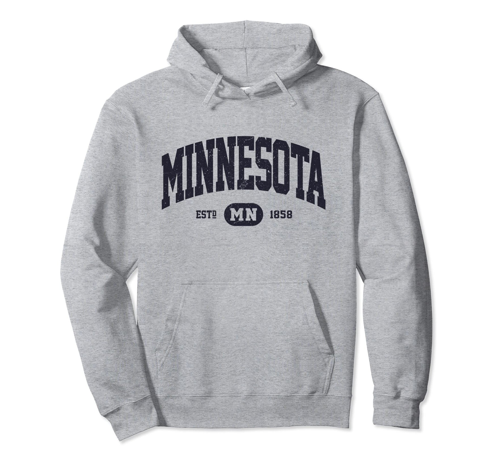 Navy Minnesota Hoodie - Streetwear Style Unisex - T-Shirt, Sweatshirt, Hoodie