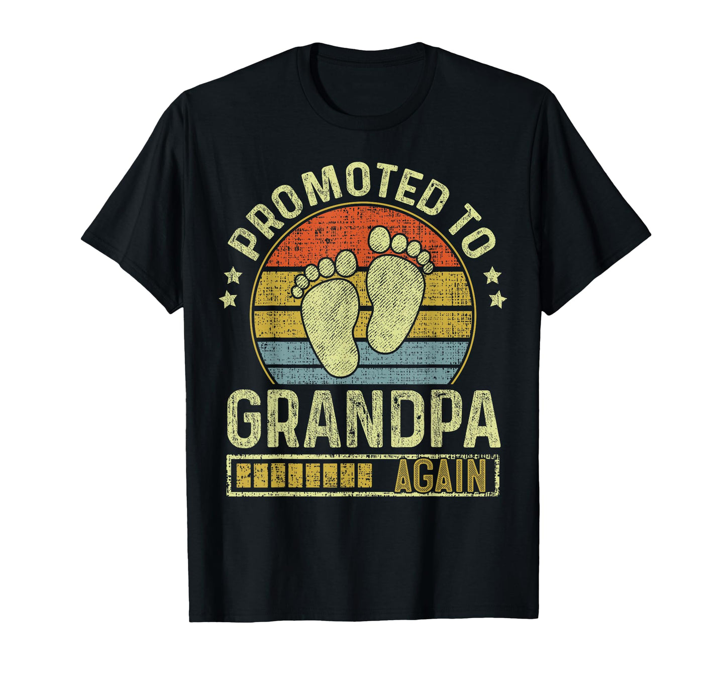 Promoted To Grandpa Again Expecting T-Shirt - Custom Art Print Unisex - T-Shirt, Sweatshirt, Hoodie