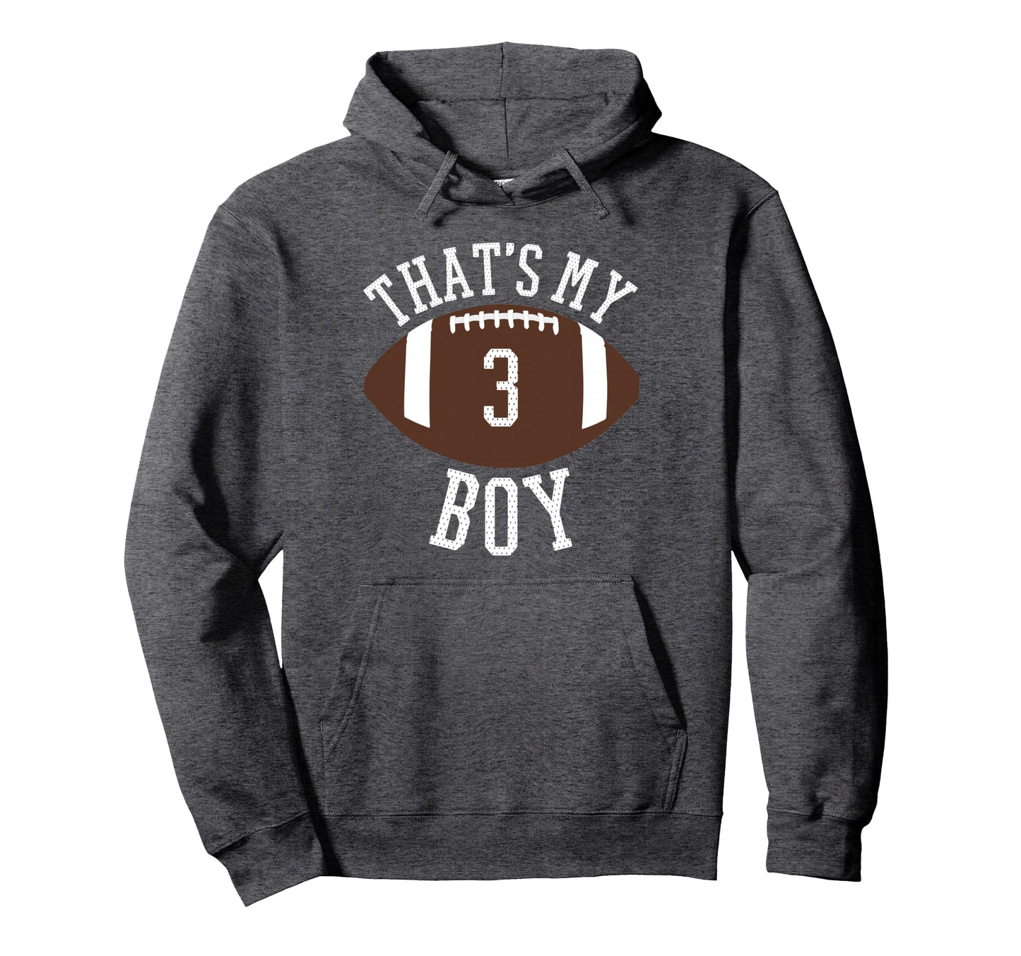 Thats My 3 Football Number 3 Jersey Hoodie - Trendy Graphic Men Women - T-Shirt, Sweatshirt, Hoodie