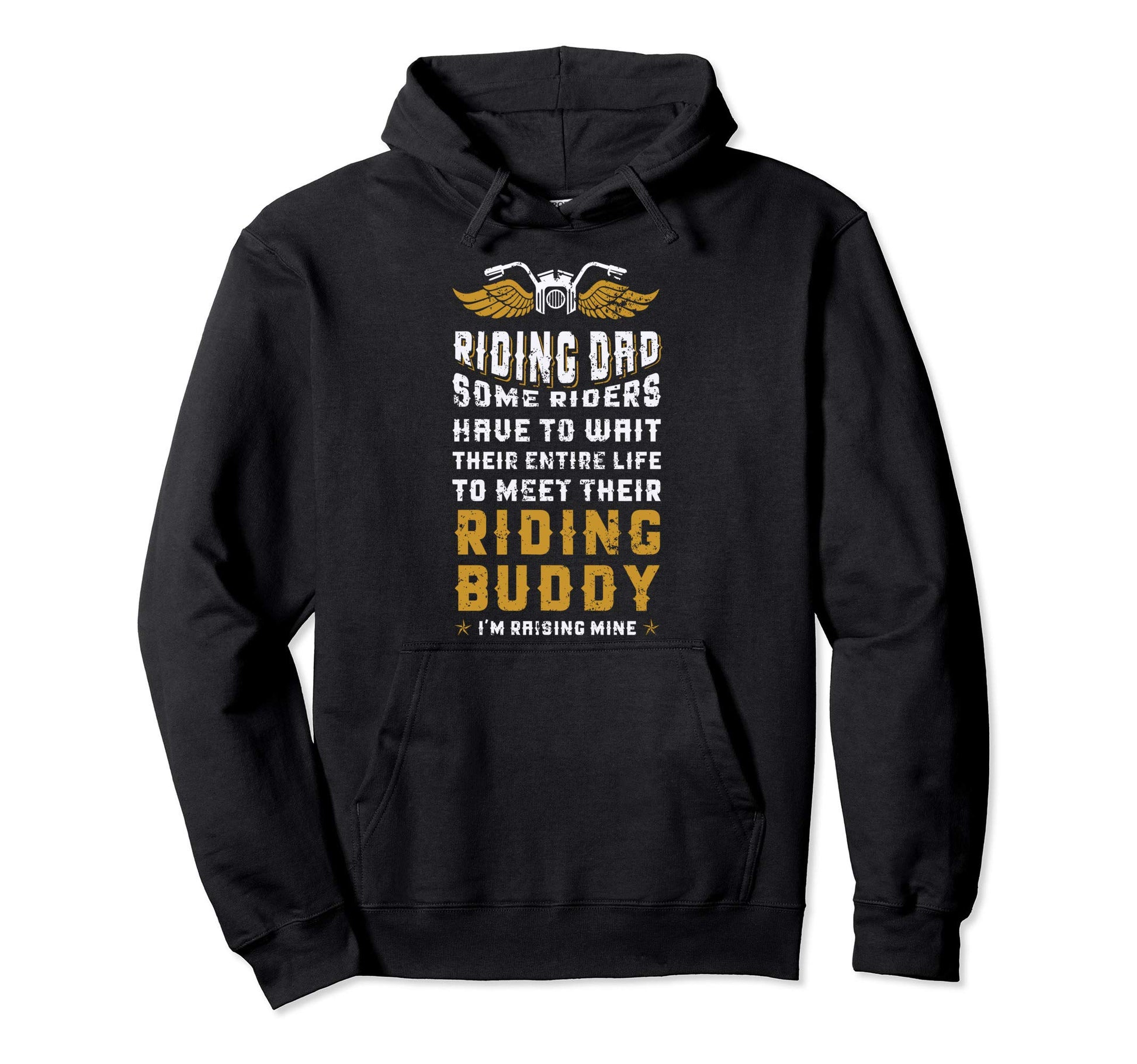 Riding Dad Father Son Biker Motorcycle Hoodie - Trendy Graphic for Adults - T-Shirt, Sweatshirt, Hoodie