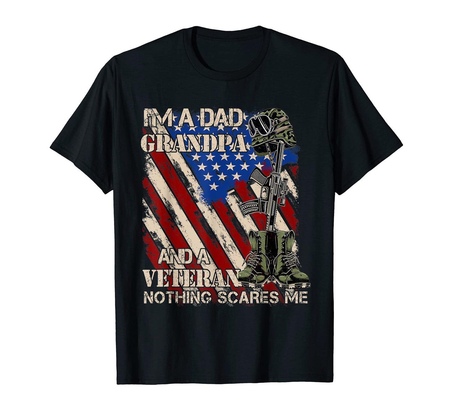 Proud Army Dad Grandpa Gifts American T-Shirt - Novelty Apparel Unisex - T-Shirt, Sweatshirt, Hoodie