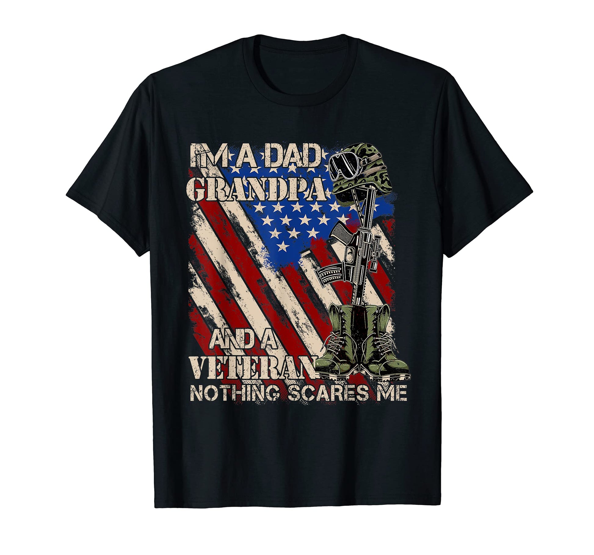 Proud Army Dad Grandpa Gifts American T-Shirt - Novelty Apparel Unisex - T-Shirt, Sweatshirt, Hoodie