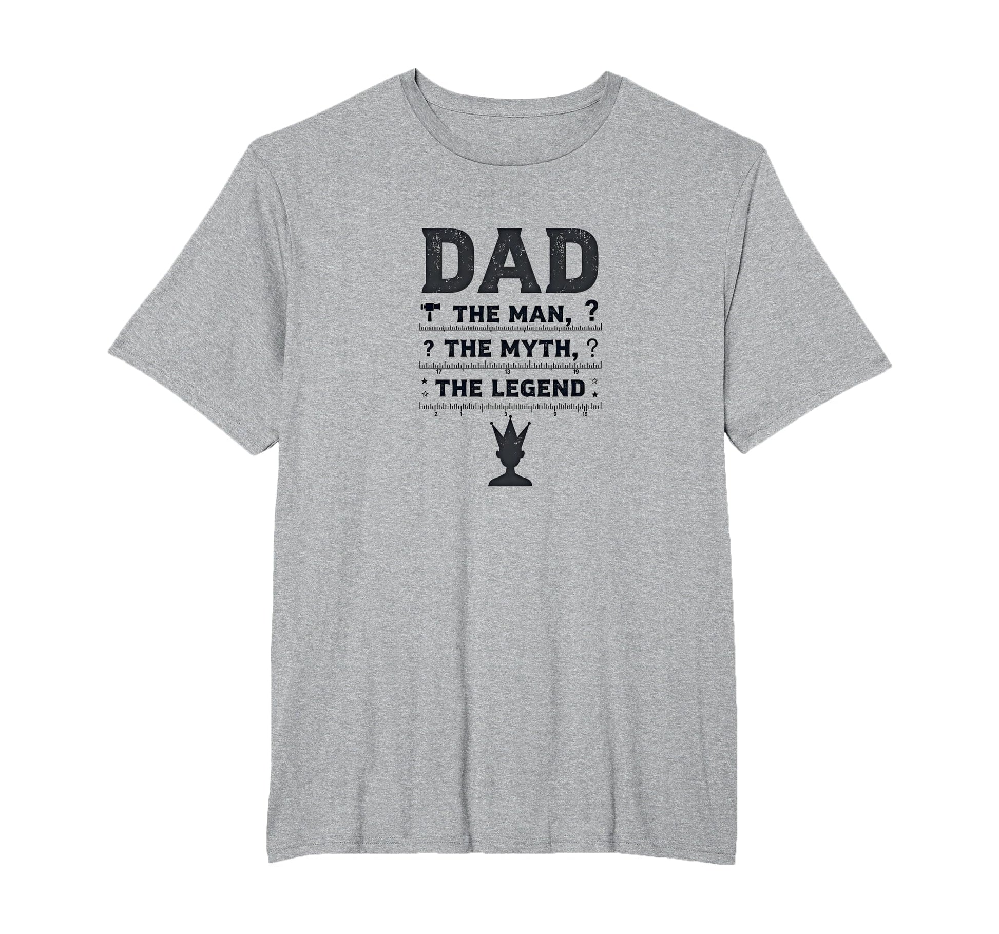 Funny Dads Dad Myth Legend Crown Gift T-Shirt - Streetwear Style Unisex - T-Shirt, Sweatshirt, Hoodie