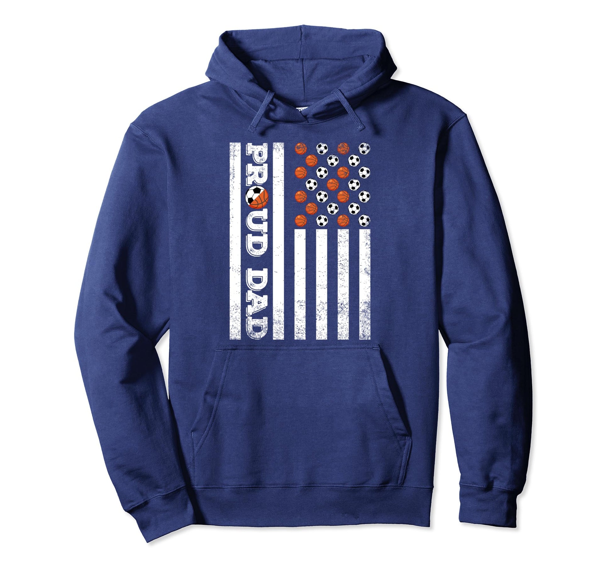 Proud Dad Soccer Basketball Player Hoodie - Unique Graphic for Adults - T-Shirt, Sweatshirt, Hoodie